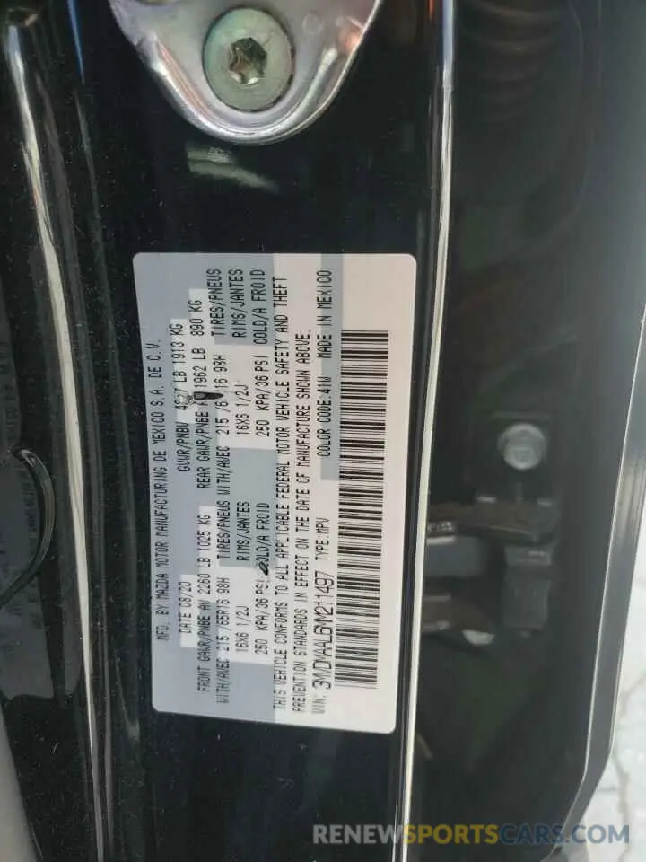 14 Photograph of a damaged car 3MVDMAAL6MM211497 MAZDA CX30 2021