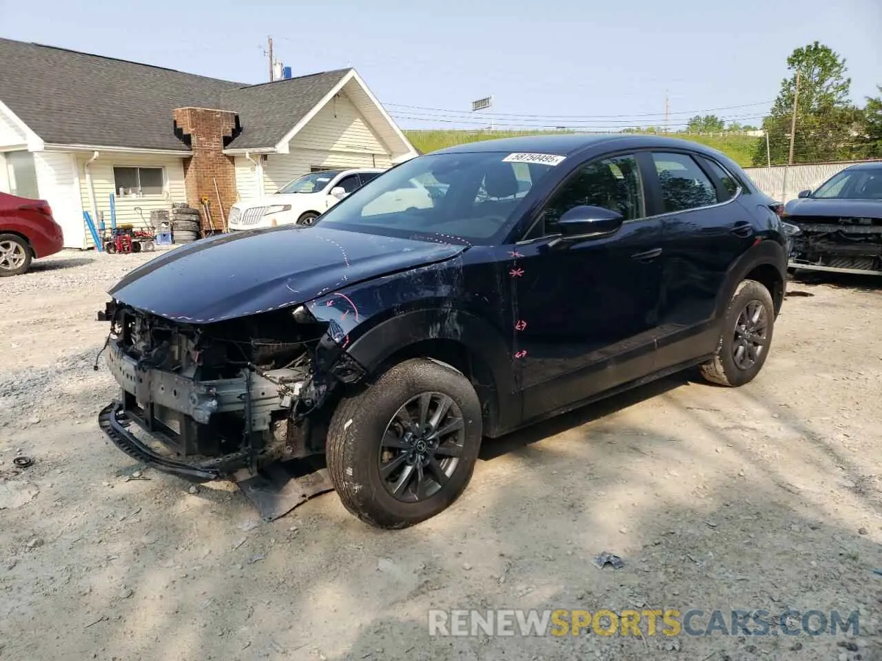 1 Photograph of a damaged car 3MVDMBAL2NM448737 MAZDA CX30 2022