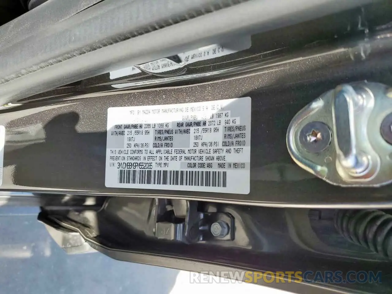 13 Photograph of a damaged car 3MVDMBBM9PM552085 MAZDA CX30 2023