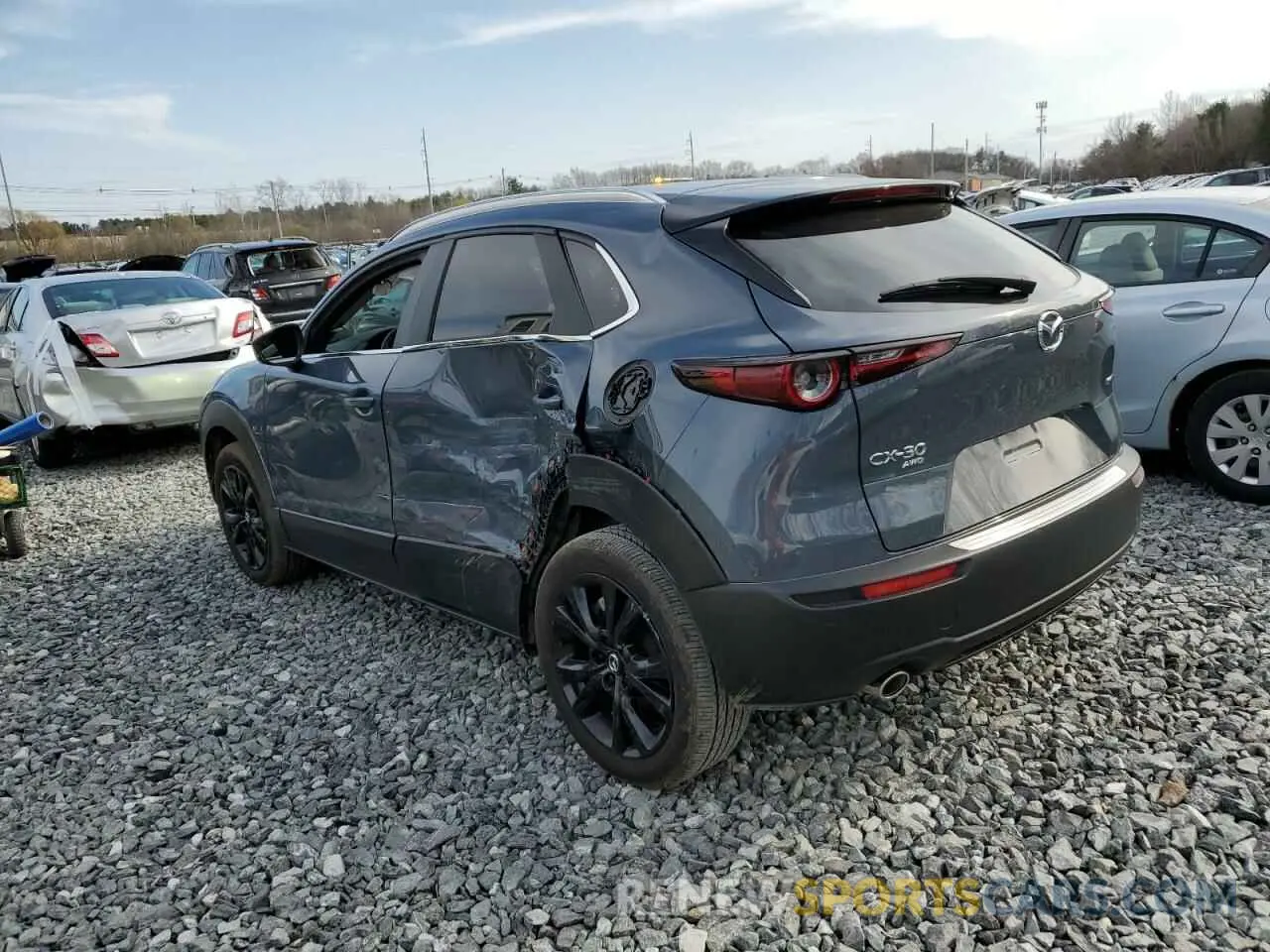 2 Photograph of a damaged car 3MVDMBCM2PM574041 MAZDA CX30 2023