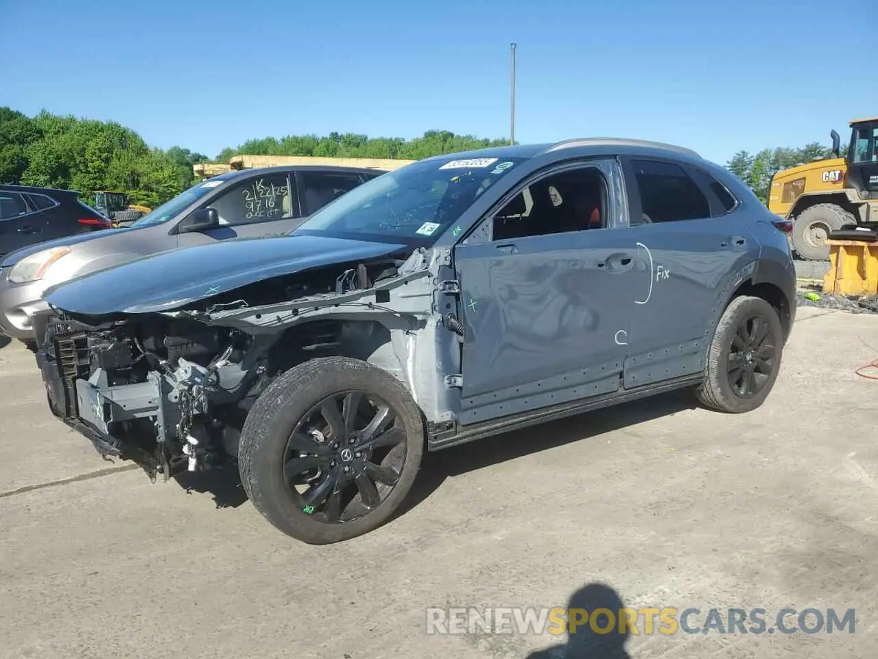 1 Photograph of a damaged car 3MVDMBCM6PM568193 MAZDA CX30 2023