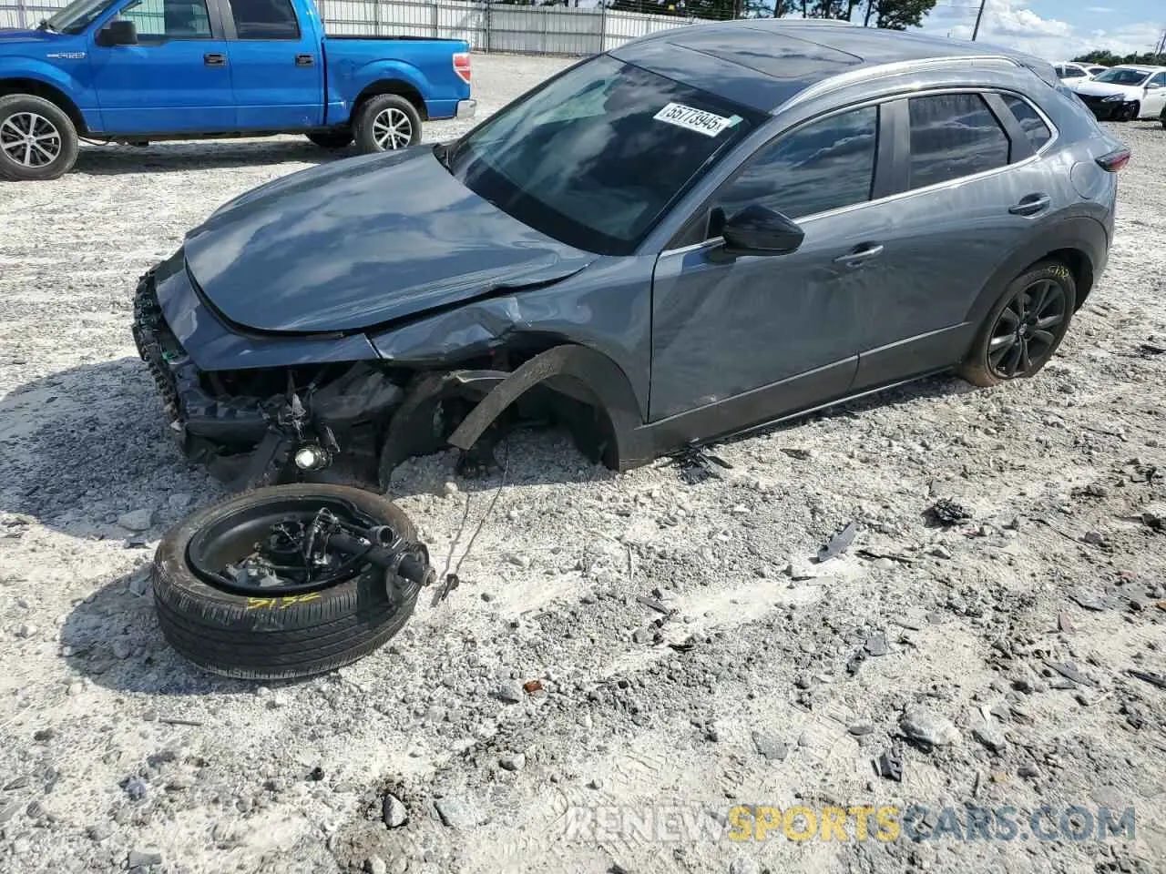 1 Photograph of a damaged car 3MVDMBCM9PM517237 MAZDA CX30 2023