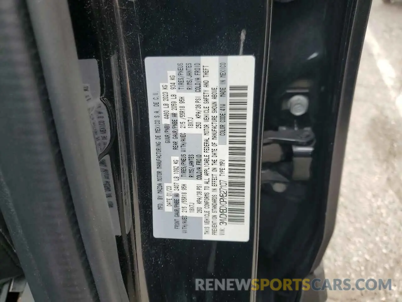 13 Photograph of a damaged car 3MVDMBDY0PM527107 MAZDA CX30 2023