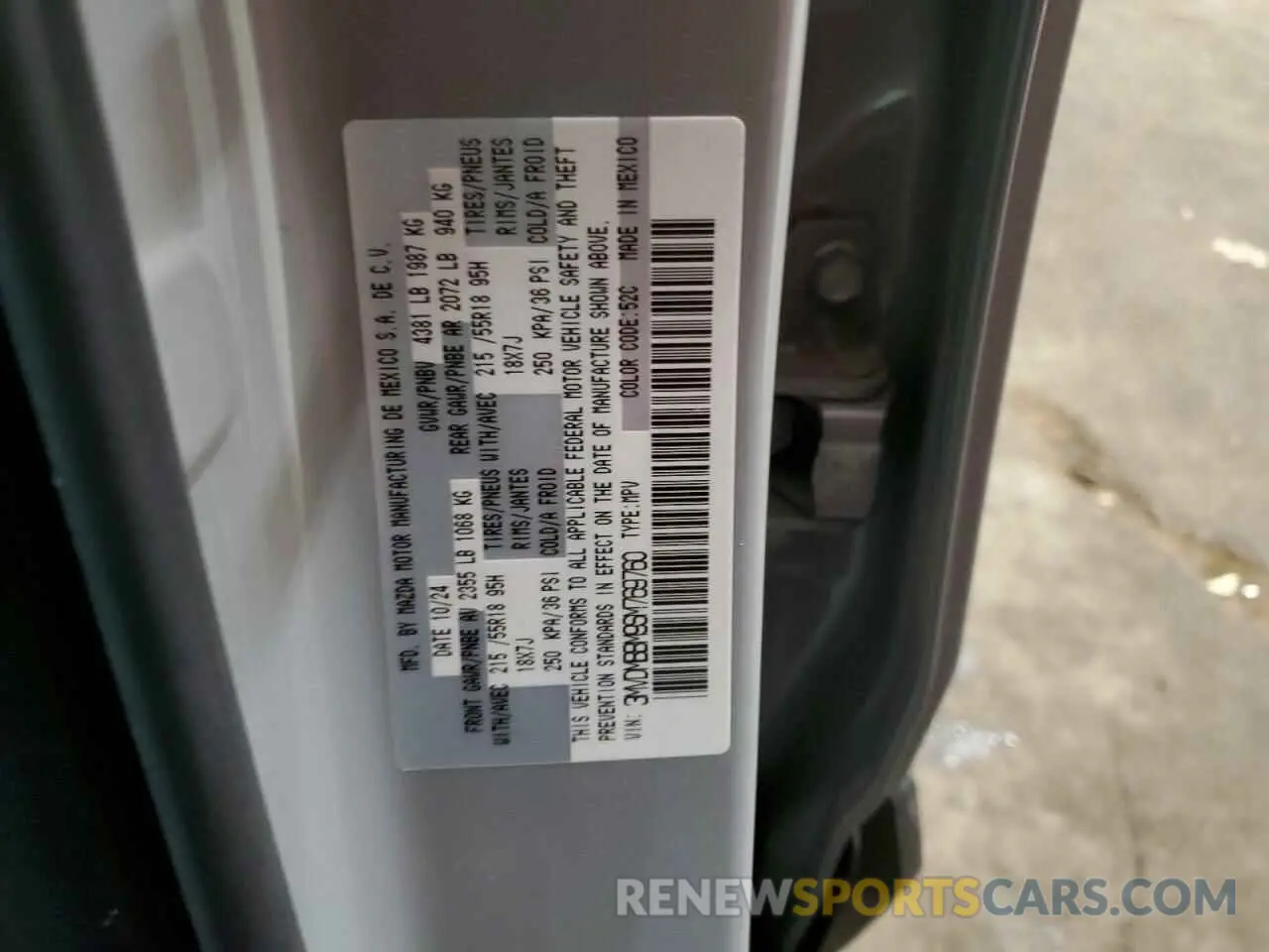15 Photograph of a damaged car 3MVDMBBM9SM769760 MAZDA CX30 2025