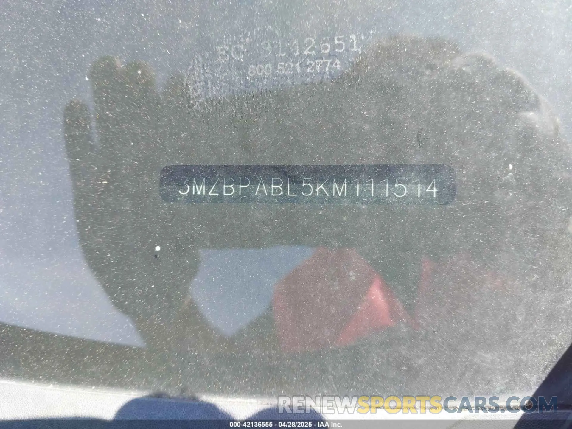 9 Photograph of a damaged car 3MZBPABL5KM111514 MAZDA MAZDA3 2019