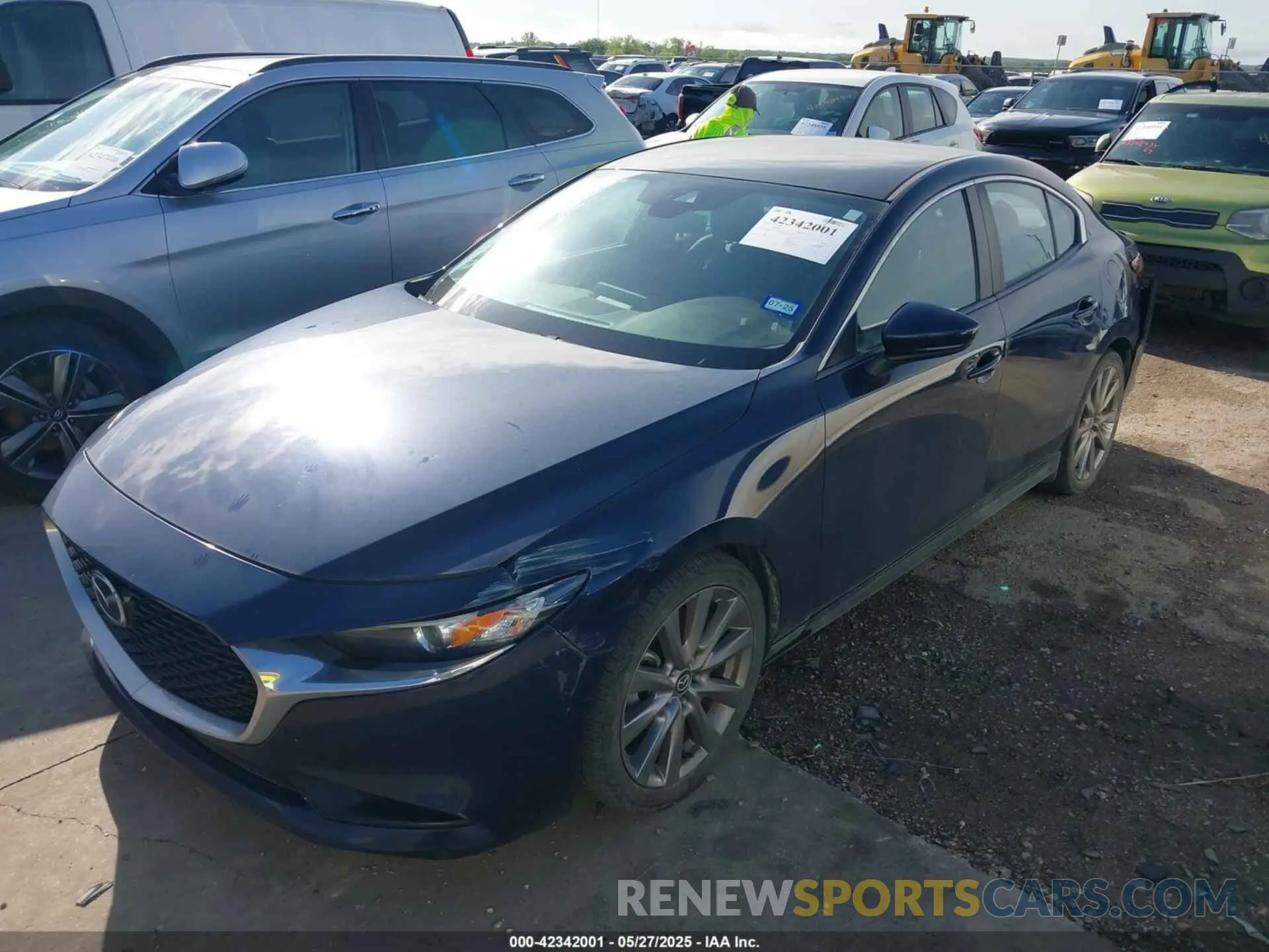 2 Photograph of a damaged car JM1BPACL0K1110348 MAZDA MAZDA3 2019