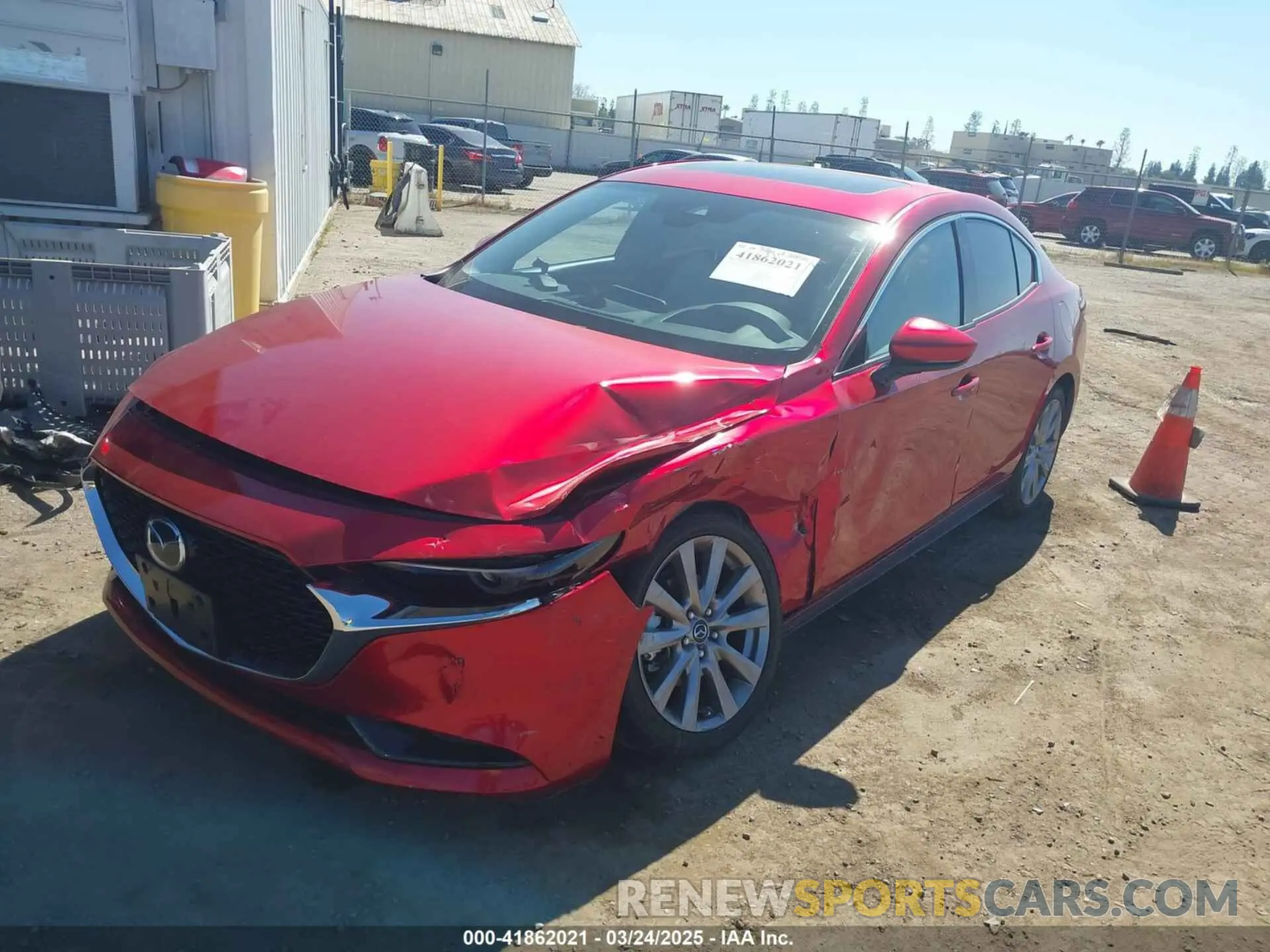 2 Photograph of a damaged car JM1BPBEM7K1119186 MAZDA MAZDA3 2019
