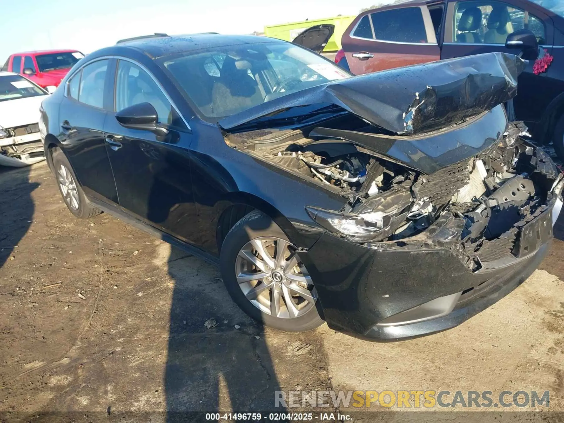 1 Photograph of a damaged car JM1BPAA72M1334617 MAZDA MAZDA3 2021