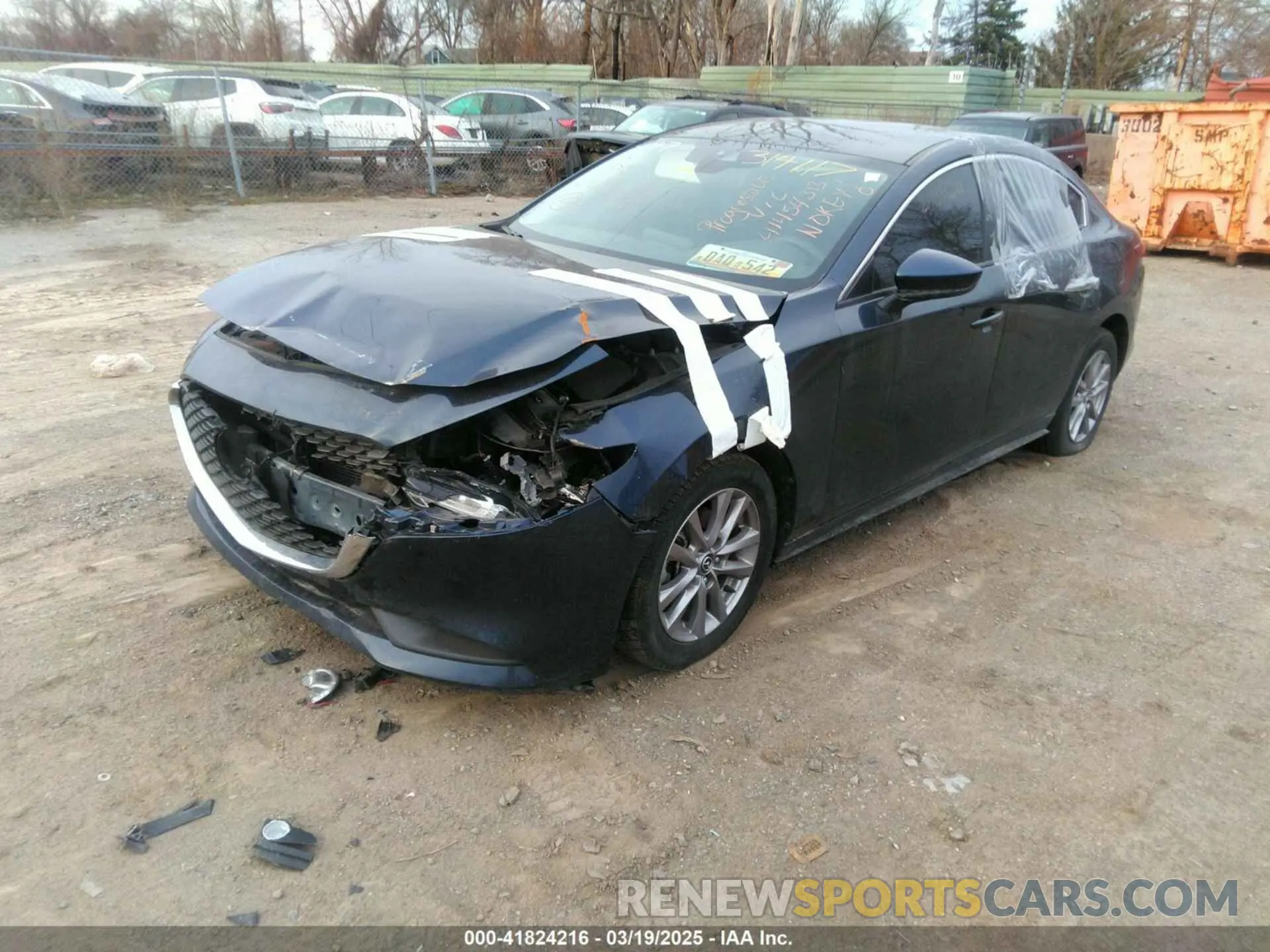 2 Photograph of a damaged car JM1BPAAL7M1314117 MAZDA MAZDA3 2021