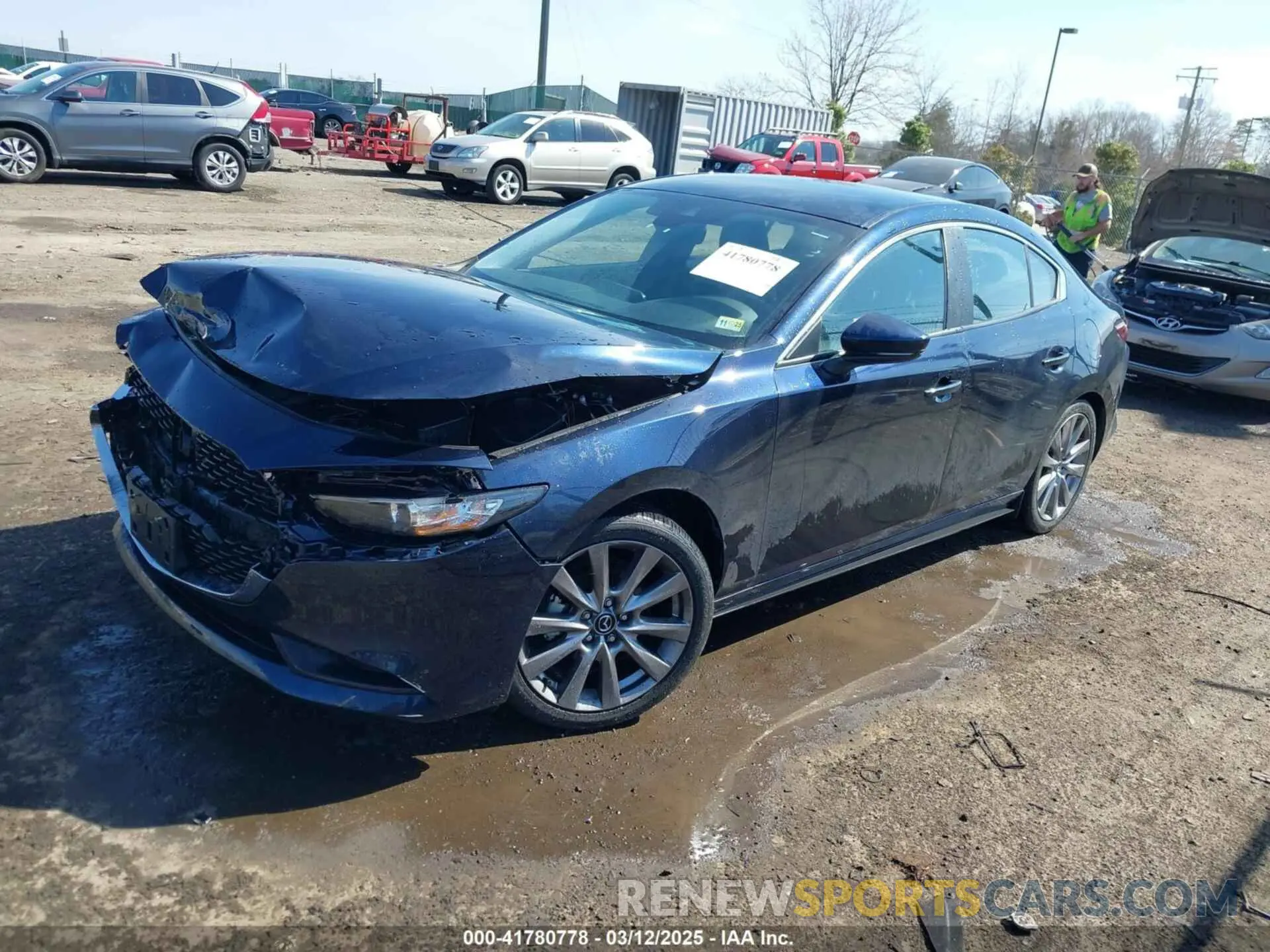 2 Photograph of a damaged car JM1BPABL4M1326899 MAZDA MAZDA3 2021