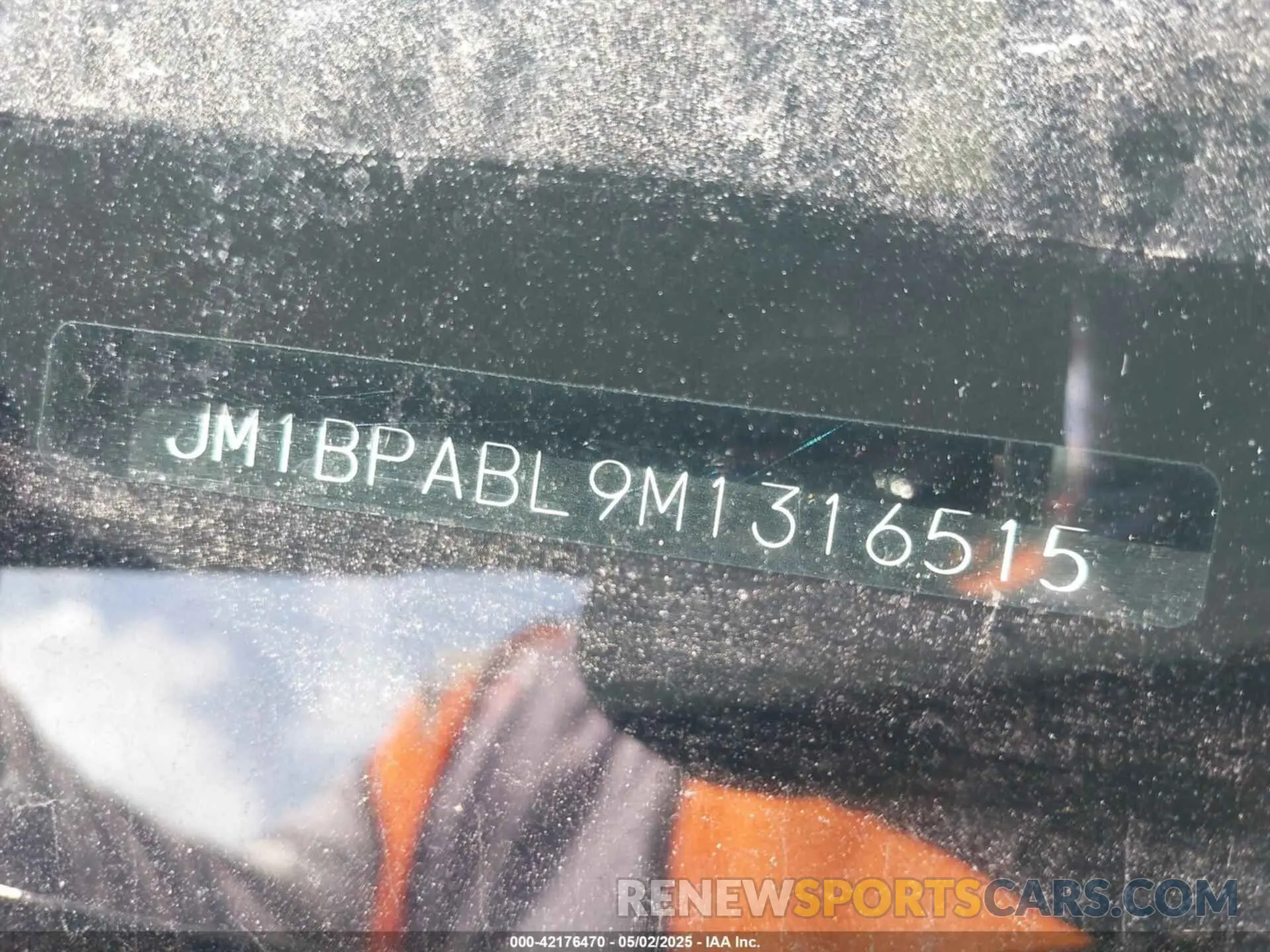 9 Photograph of a damaged car JM1BPABL9M1316515 MAZDA MAZDA3 2021