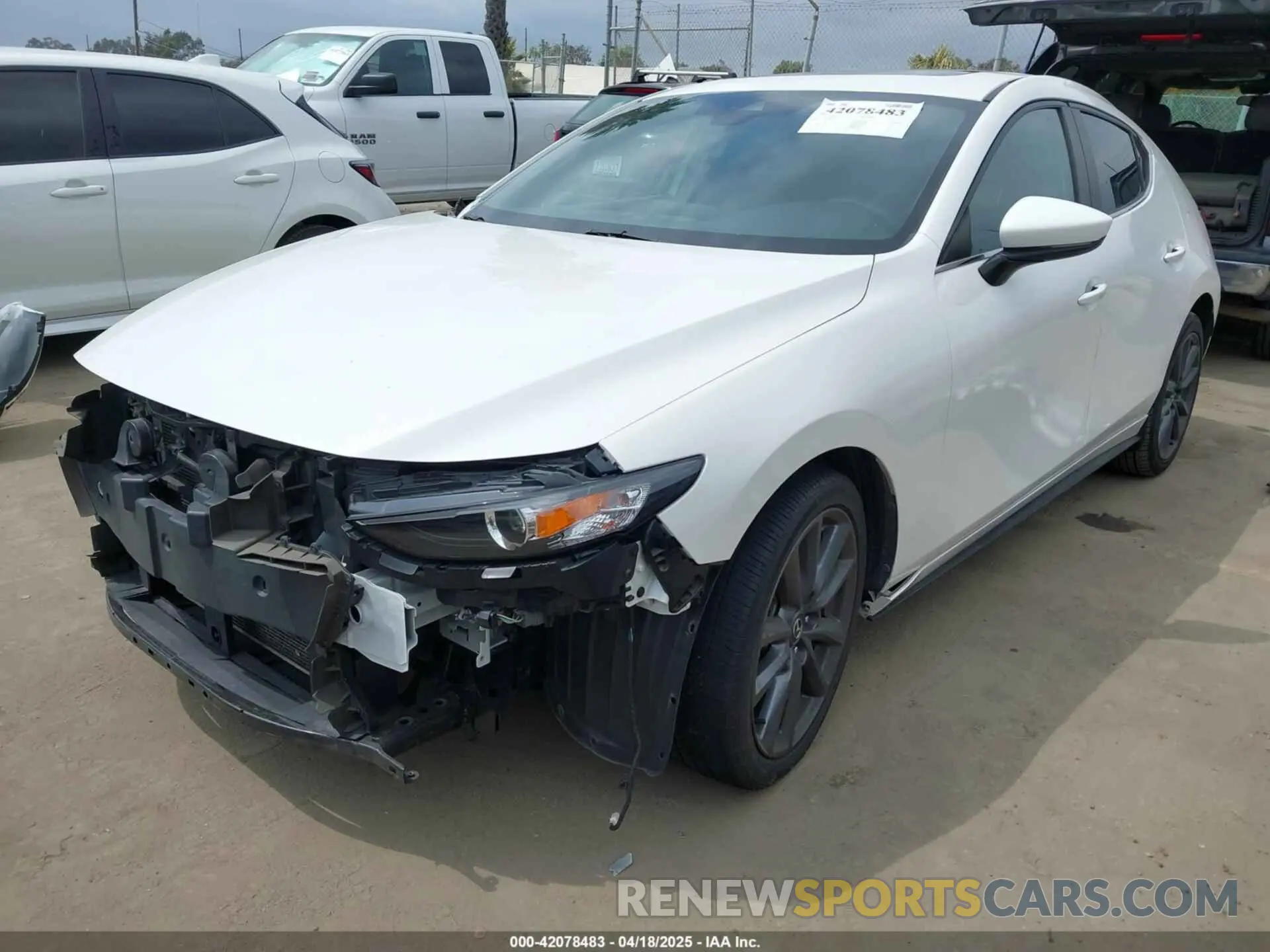 2 Photograph of a damaged car JM1BPALL3M1309705 MAZDA MAZDA3 2021