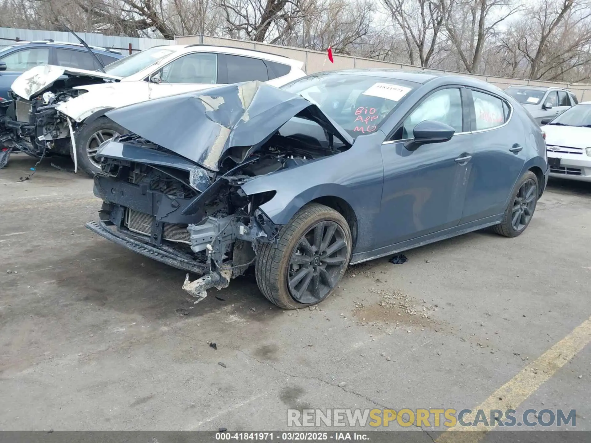 2 Photograph of a damaged car JM1BPAML1M1314092 MAZDA MAZDA3 2021