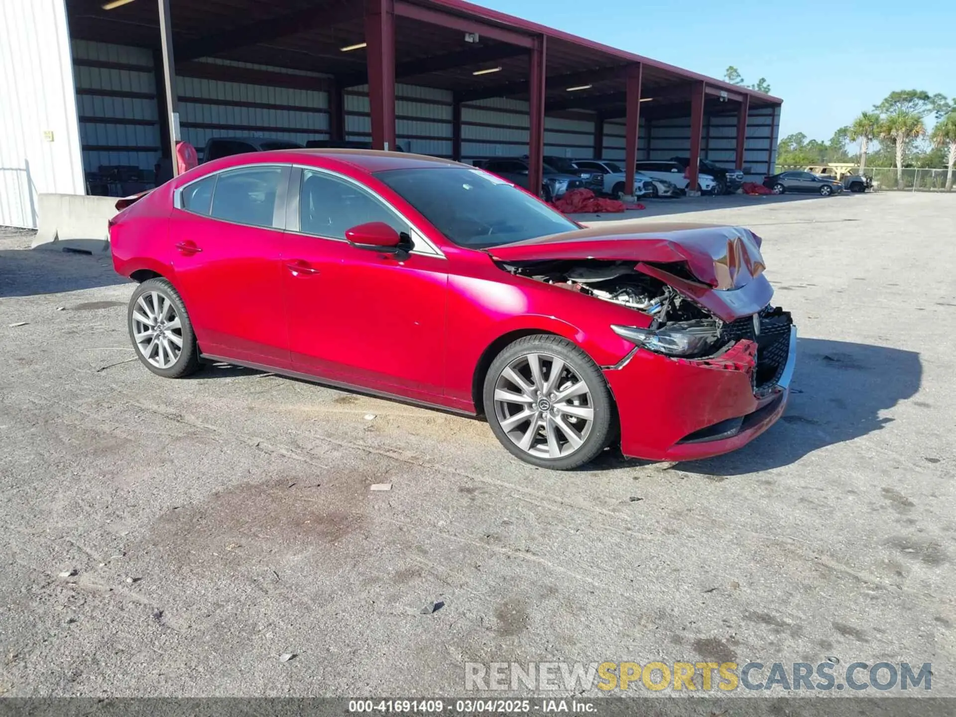 1 Photograph of a damaged car 3MZBPABL4NM302698 MAZDA MAZDA3 2022
