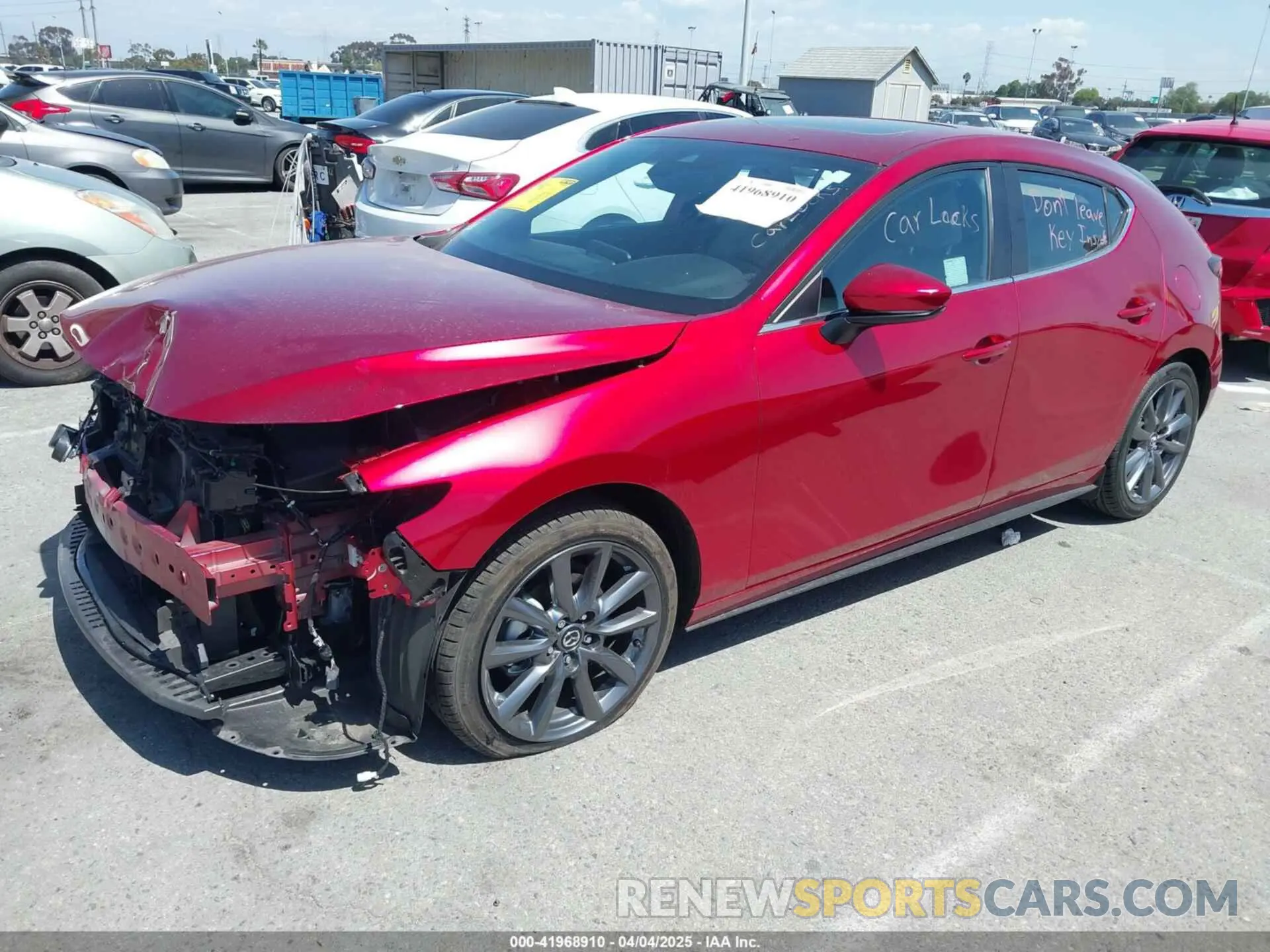 2 Photograph of a damaged car JM1BPALL9N1518688 MAZDA MAZDA3 2022