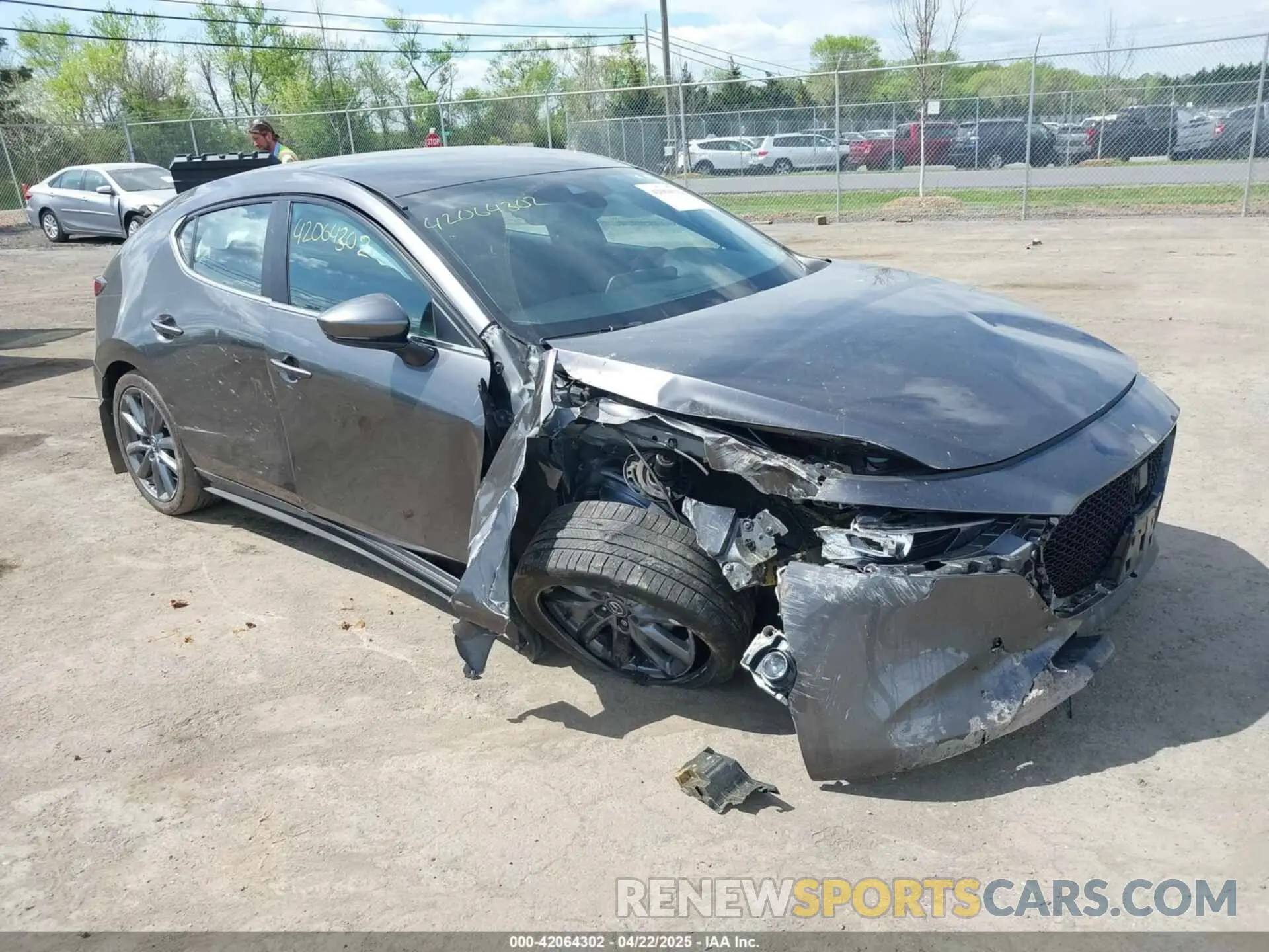 1 Photograph of a damaged car JM1BPAKM3P1615785 MAZDA MAZDA3 2023