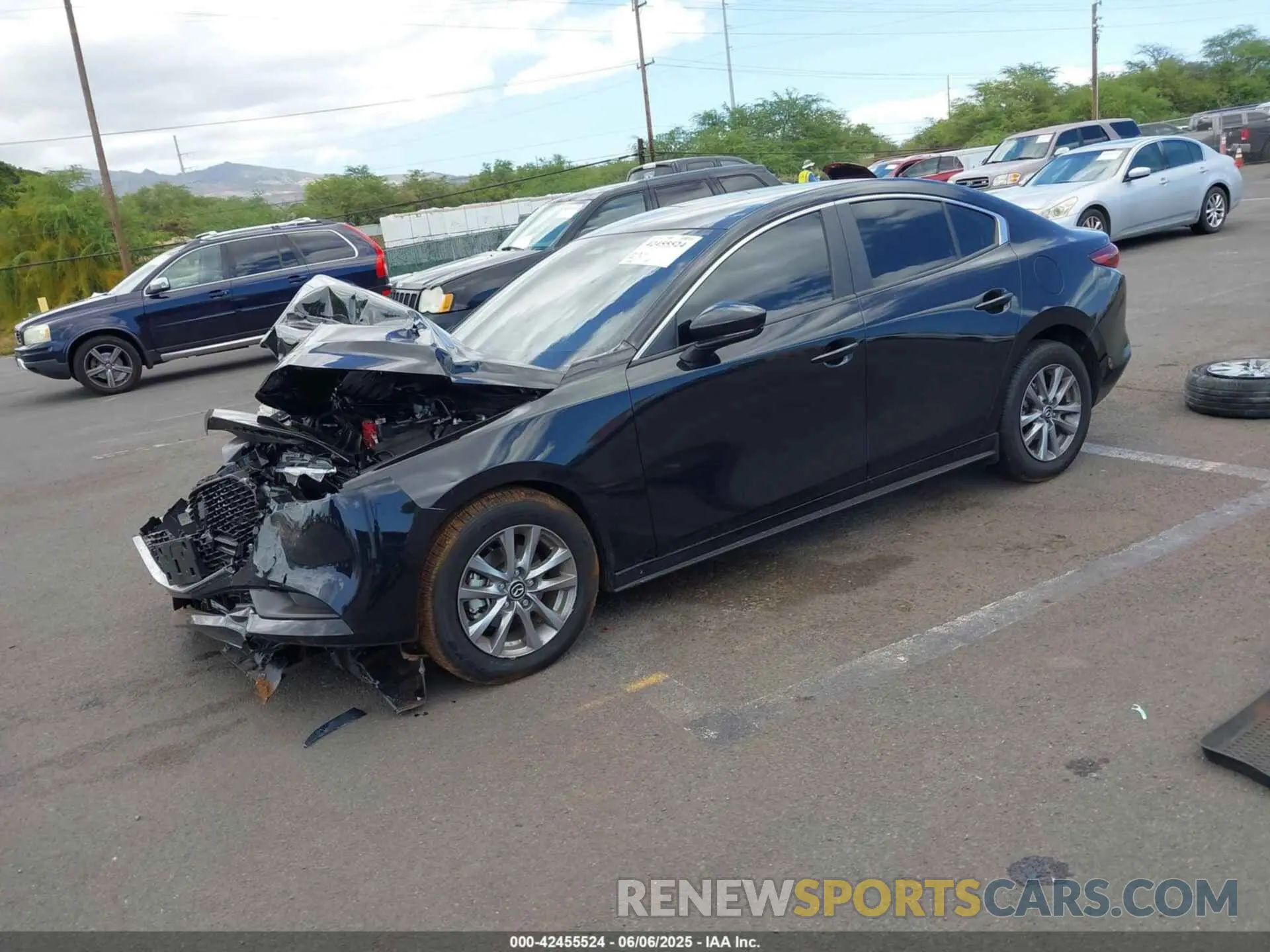 2 Photograph of a damaged car JM1BPAAM8S1766213 MAZDA MAZDA3 2025