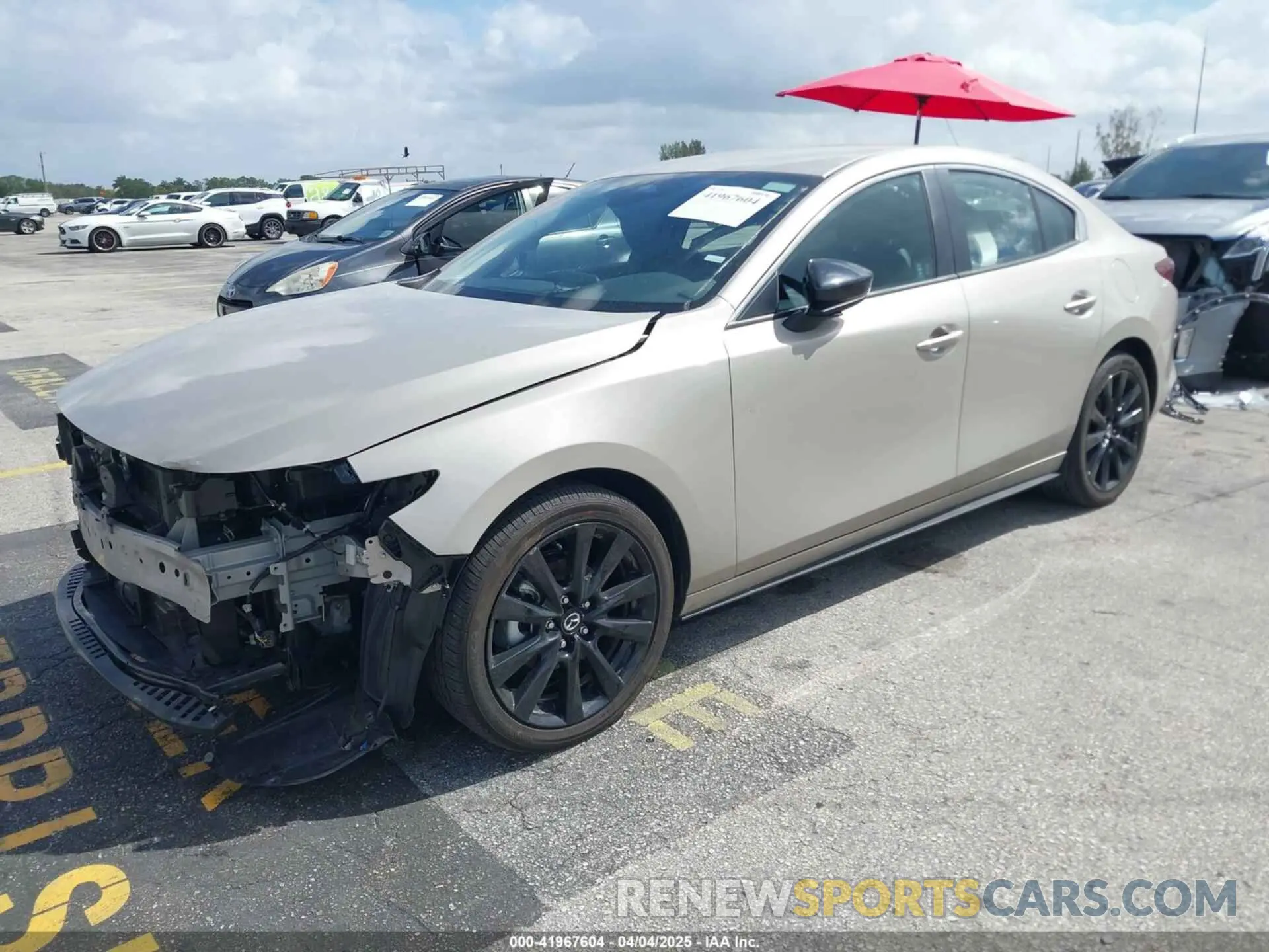 2 Photograph of a damaged car JM1BPABM6S1762353 MAZDA MAZDA3 2025