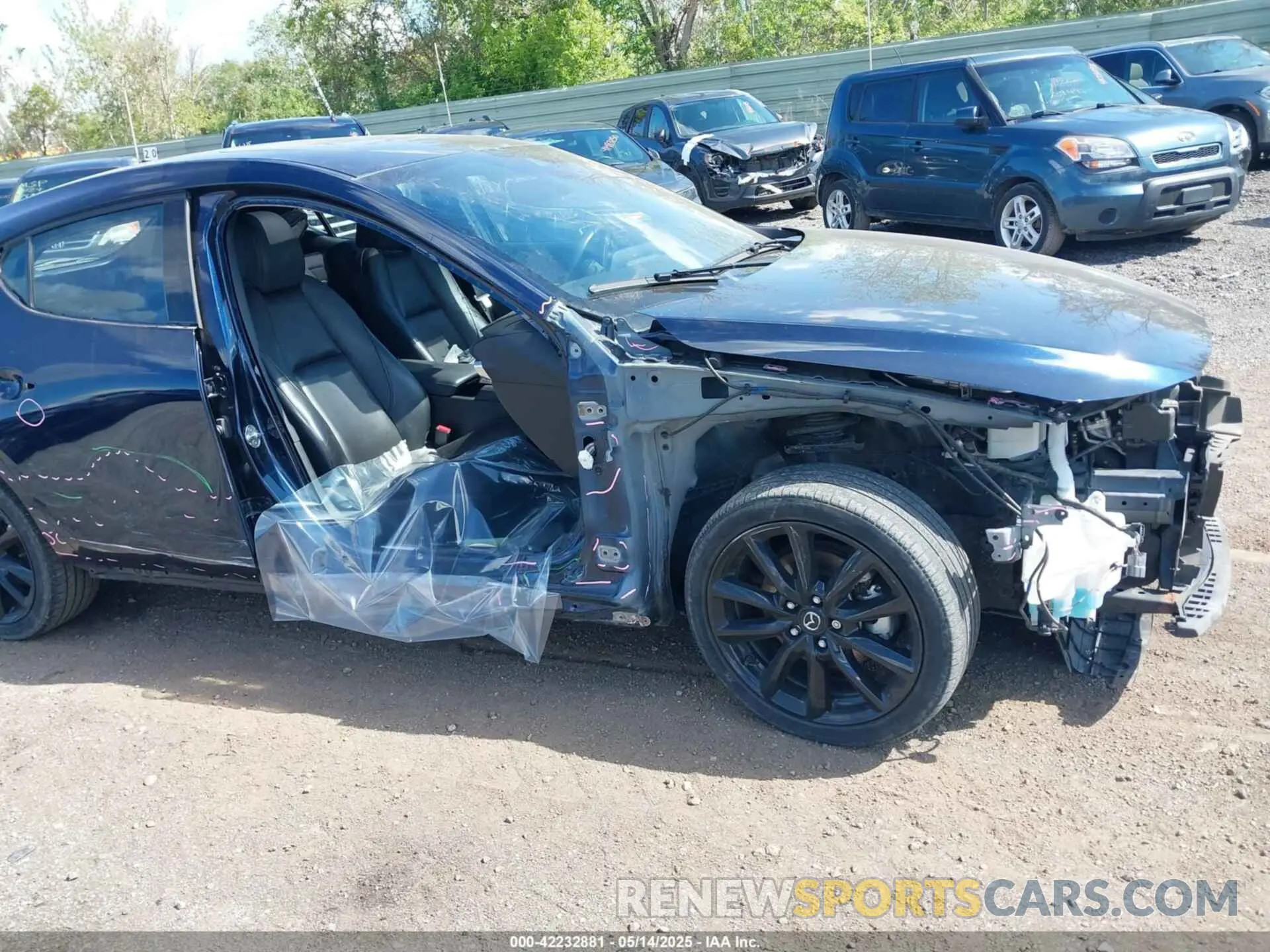 6 Photograph of a damaged car JM1BPBNMXK1144535 MAZDA MAZDA3 HATCHBACK 2019