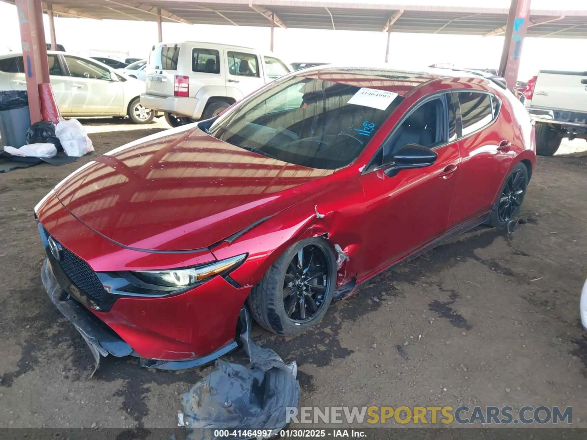2 Photograph of a damaged car JM1BPBNY4M1332490 MAZDA MAZDA3 HATCHBACK 2021