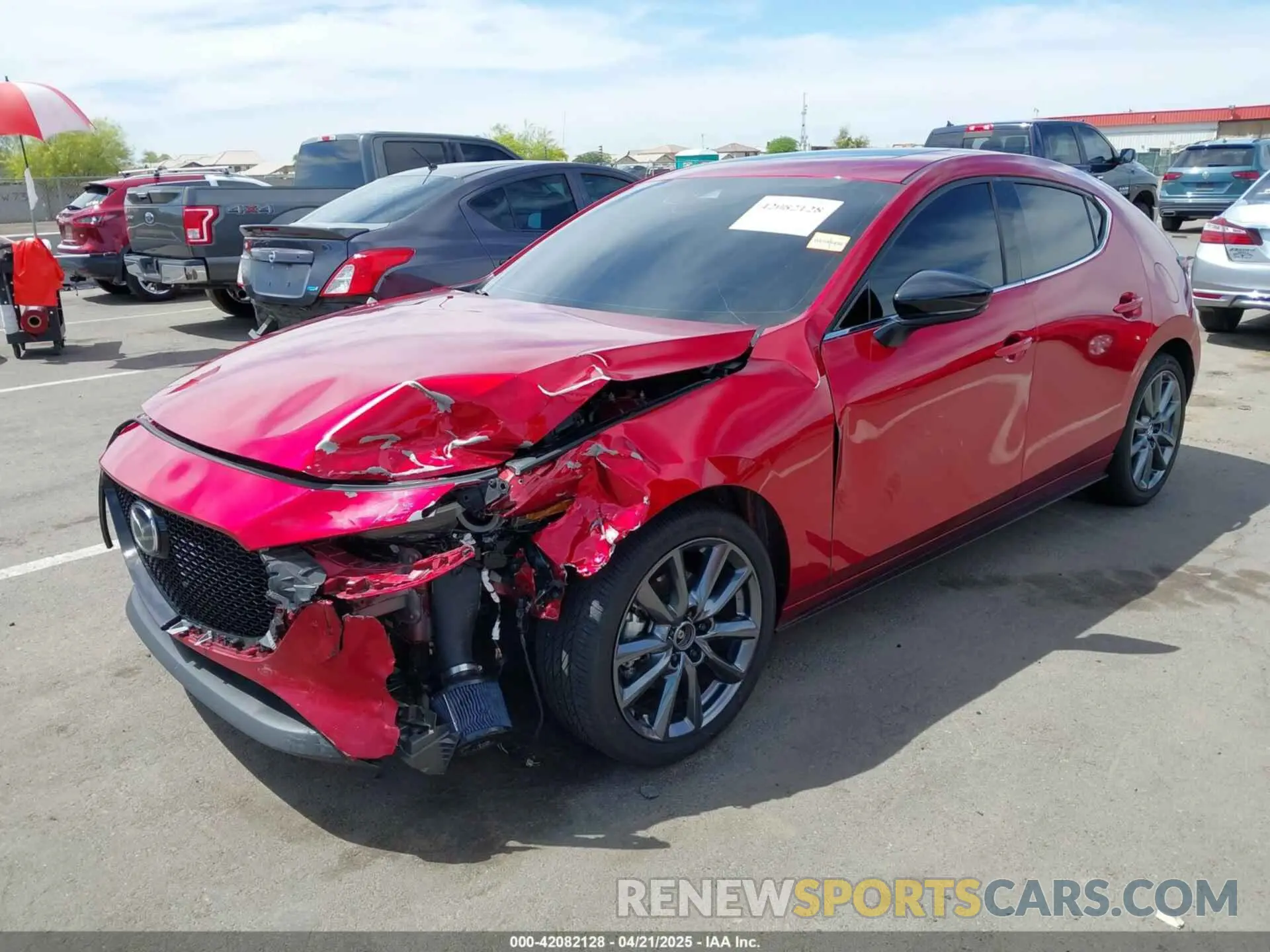6 Photograph of a damaged car JM1BPBJY4P1617748 MAZDA MAZDA3 HATCHBACK 2023