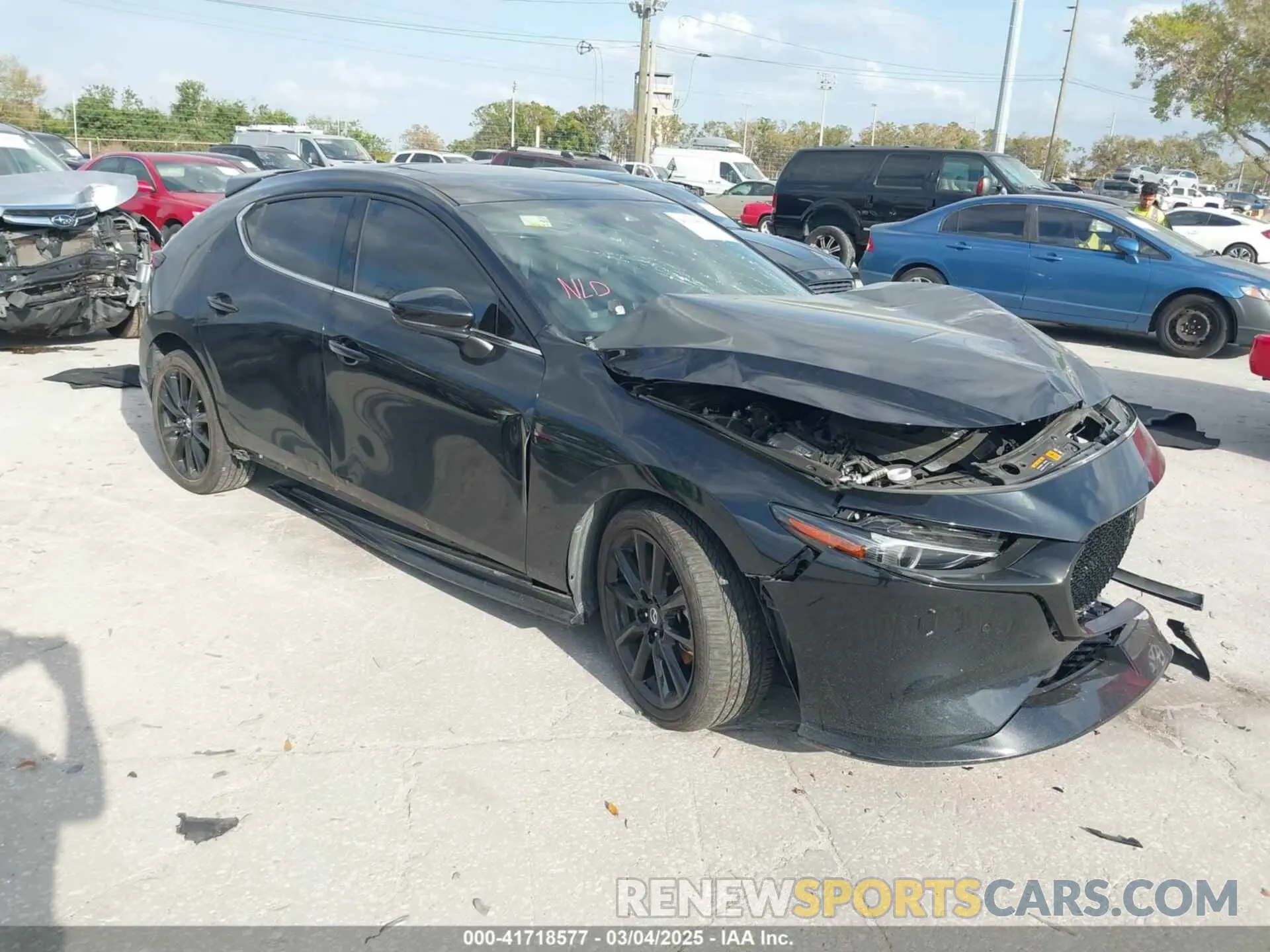 1 Photograph of a damaged car JM1BPBNY0P1615814 MAZDA MAZDA3 HATCHBACK 2023