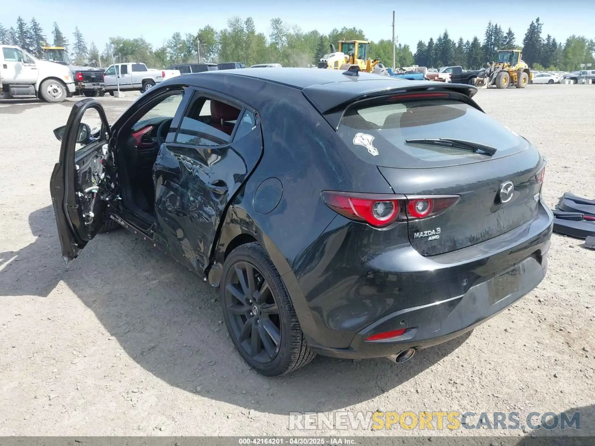 3 Photograph of a damaged car JM1BPBNYXR1710190 MAZDA MAZDA3 HATCHBACK 2024