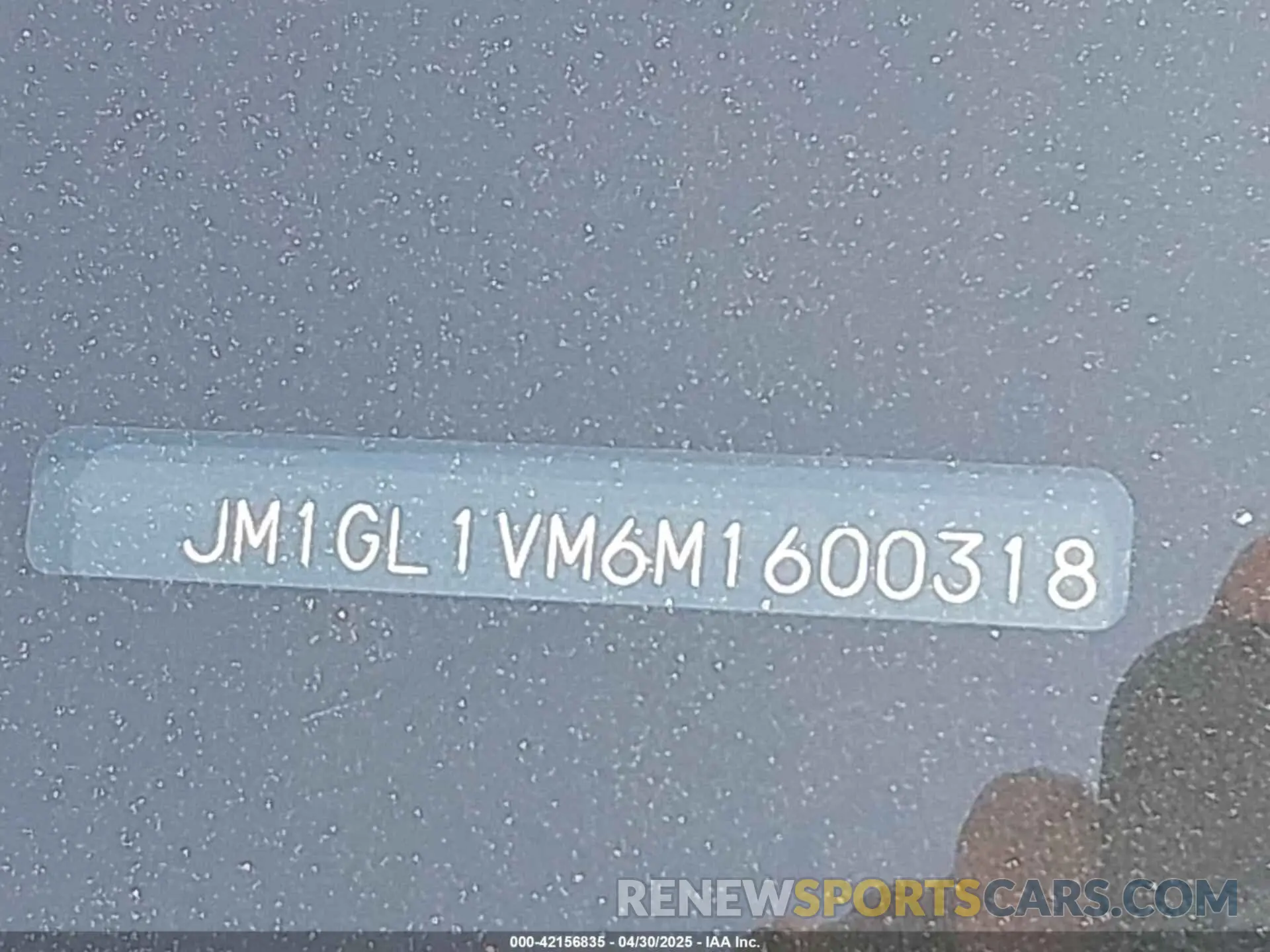 9 Photograph of a damaged car JM1GL1VM6M1600318 MAZDA MAZDA6 2021