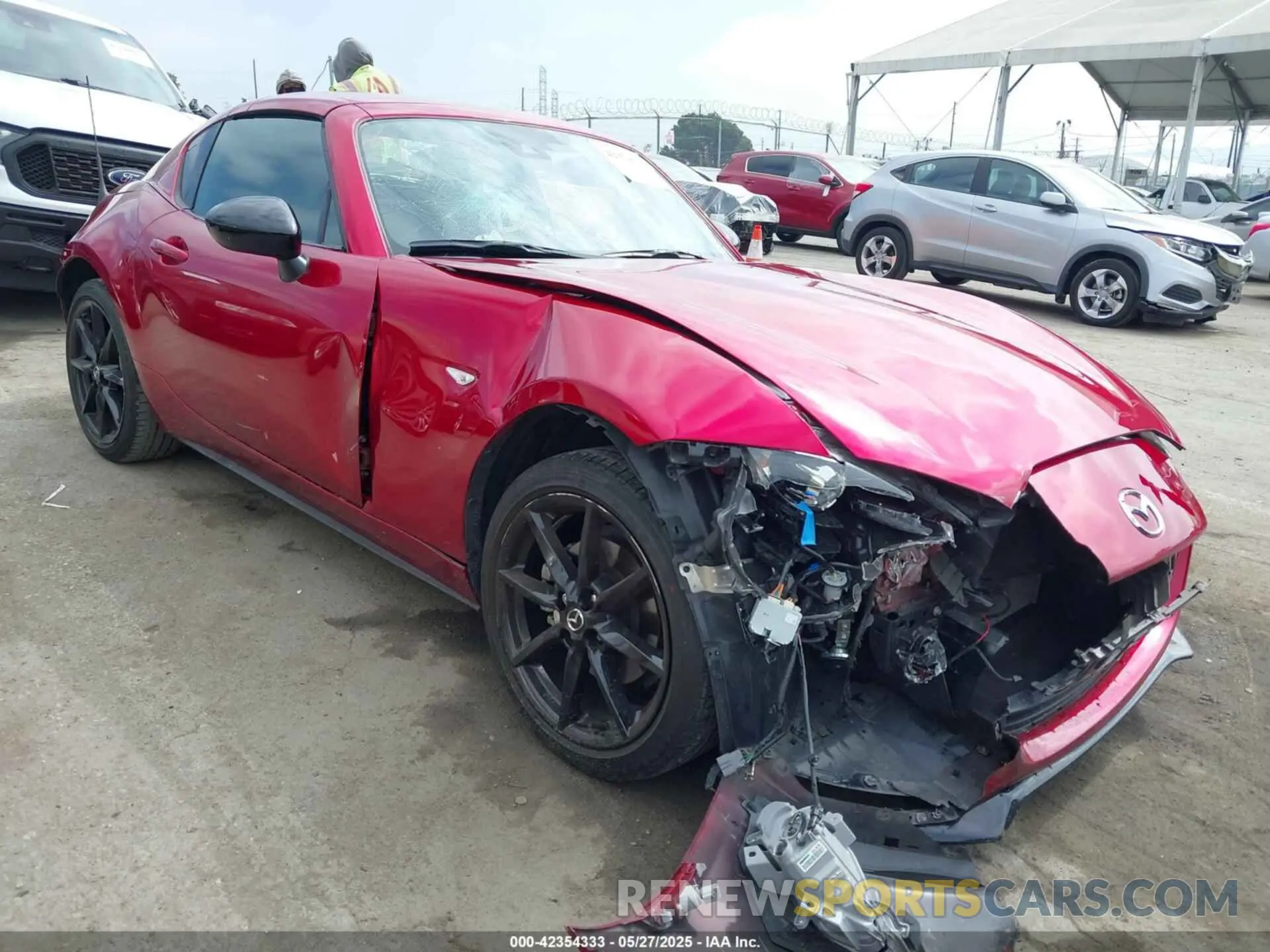 1 Photograph of a damaged car JM1NDAL78M0453975 MAZDA MX-5 MIATA 2021