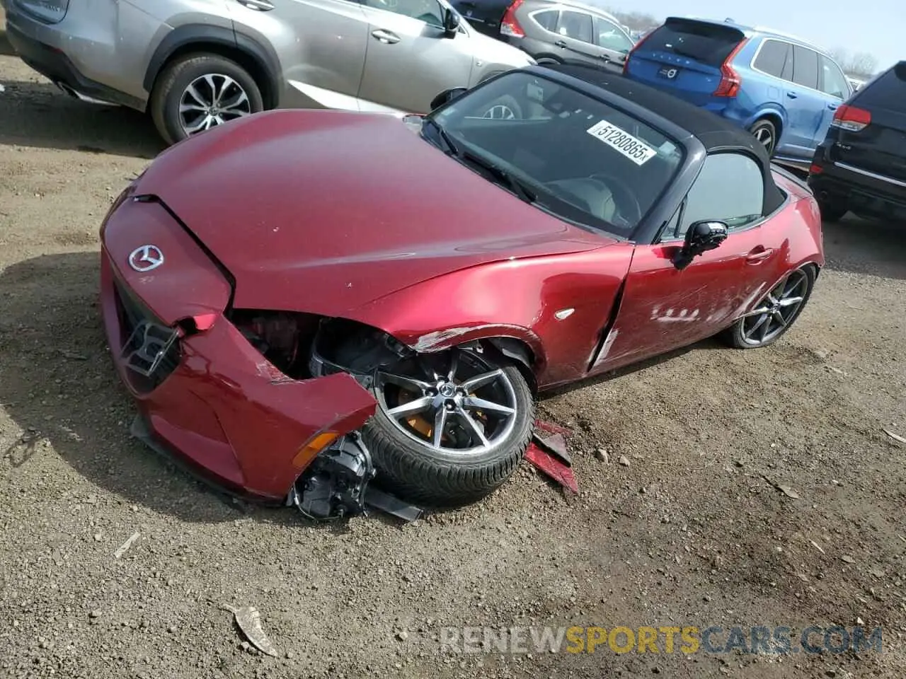 1 Photograph of a damaged car JM1NDAB74K0304963 MAZDA MX5 2019