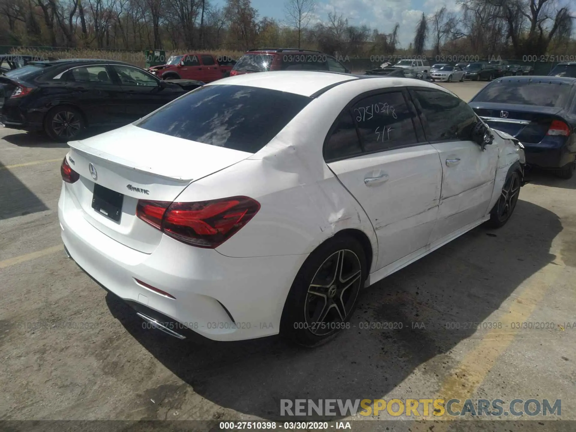 4 Photograph of a damaged car WDD3G4FB6KW027850 MERCEDES-BENZ A 2019