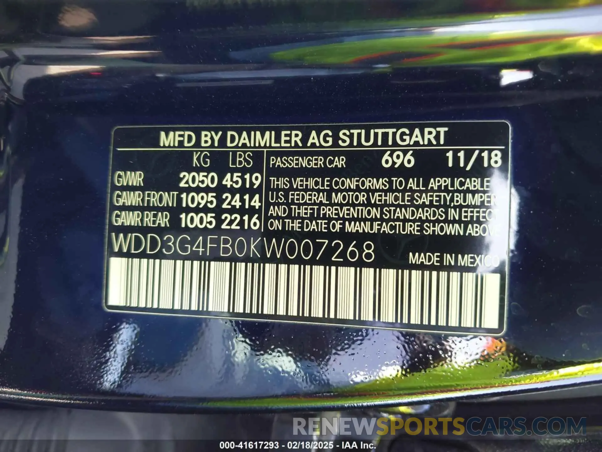 9 Photograph of a damaged car WDD3G4FB0KW007268 MERCEDES-BENZ A 220 2019
