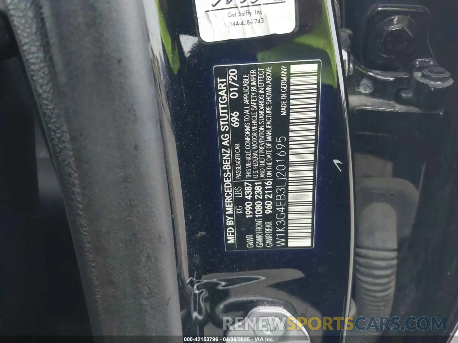 9 Photograph of a damaged car W1K3G4EB3LJ201695 MERCEDES-BENZ A 220 2020