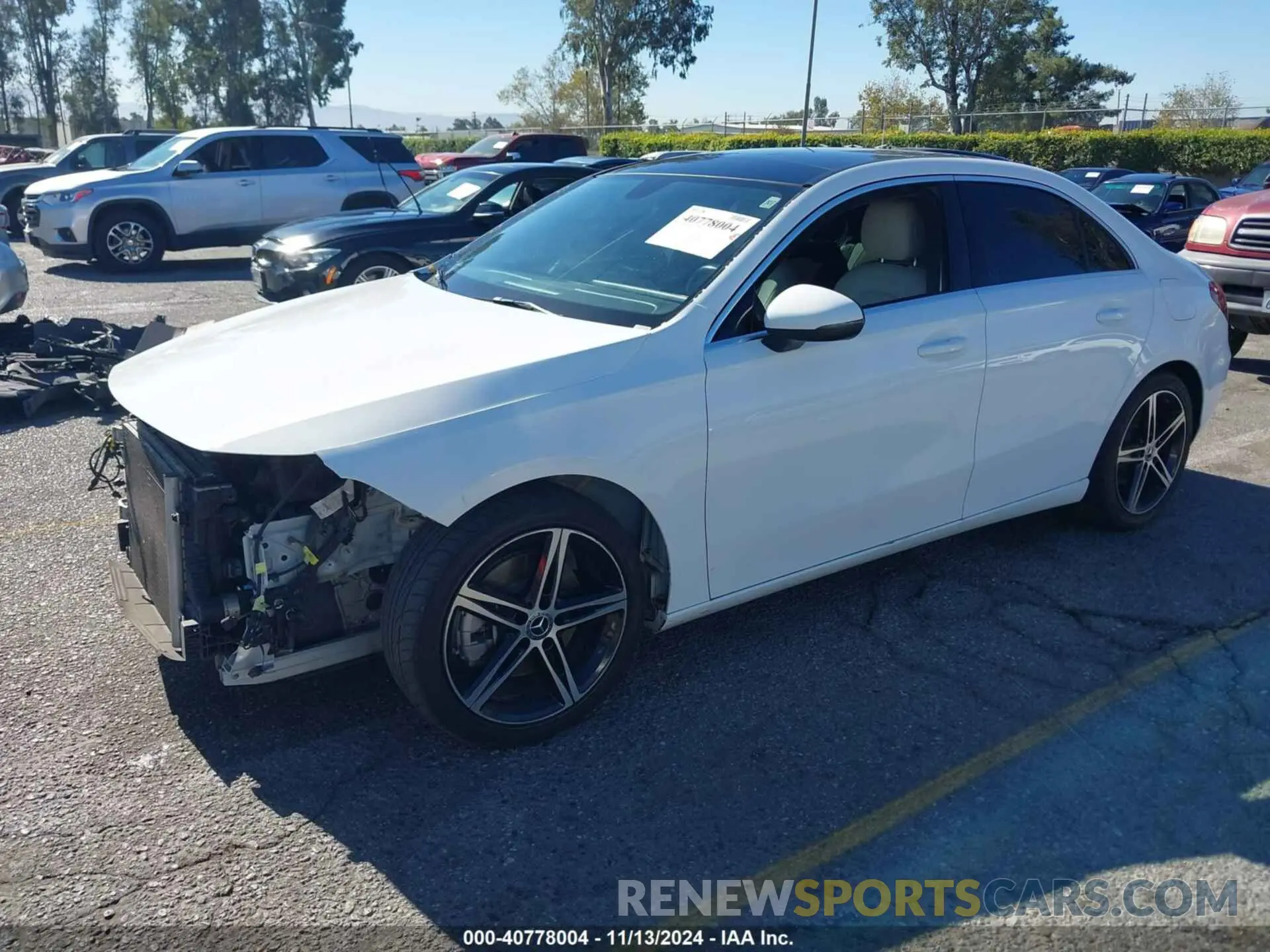 2 Photograph of a damaged car W1K3G4EB9LJ224172 MERCEDES-BENZ A 220 2020