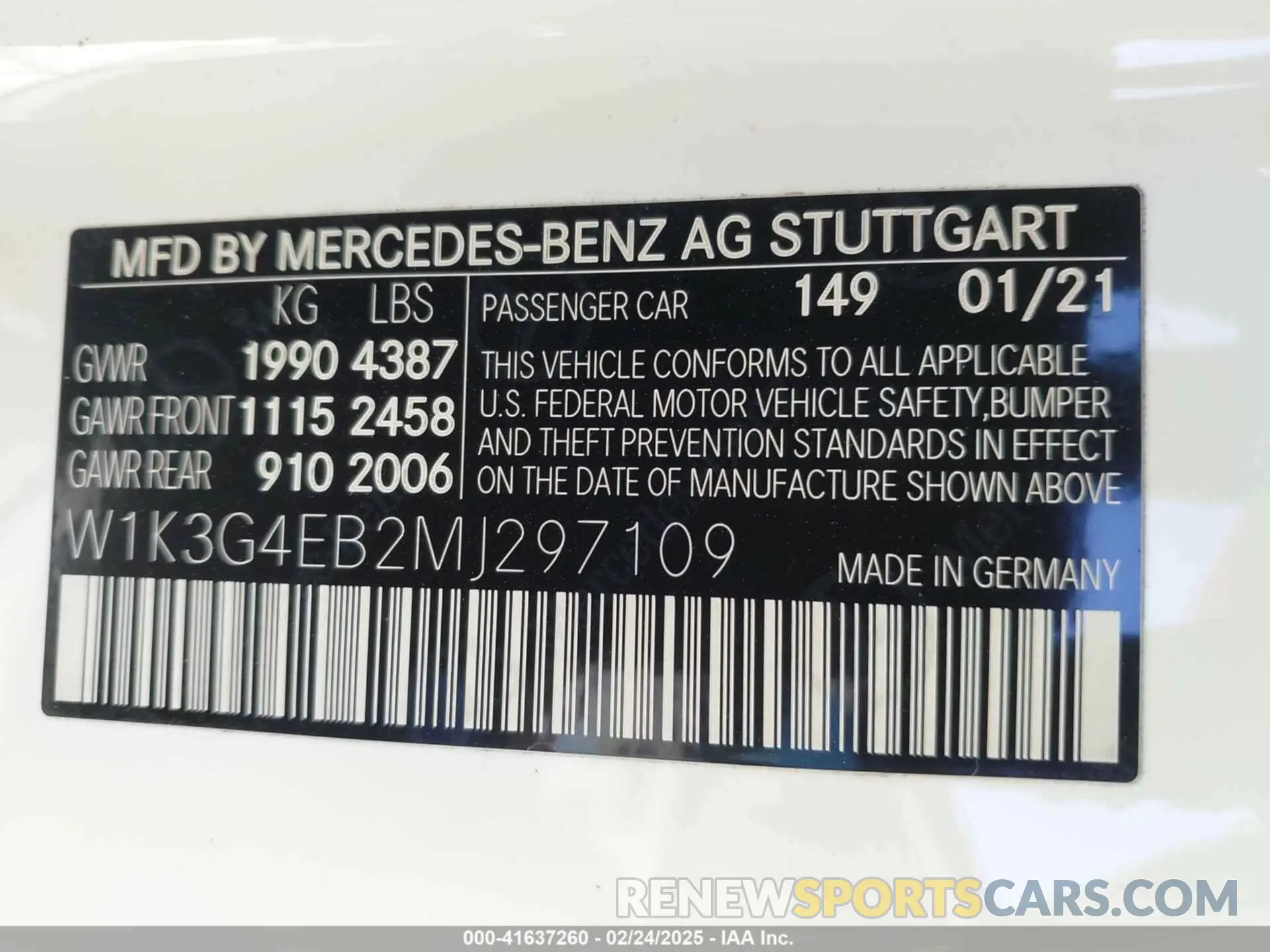 9 Photograph of a damaged car W1K3G4EB2MJ297109 MERCEDES-BENZ A 220 2021