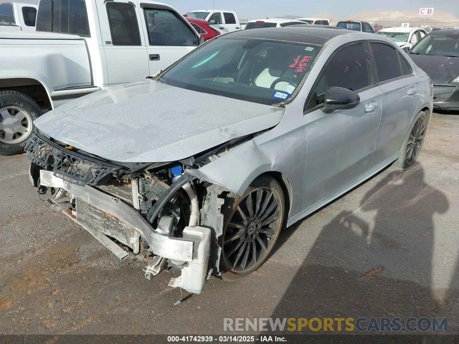 2 Photograph of a damaged car W1K3G4EB9MJ269341 MERCEDES-BENZ A 220 2021