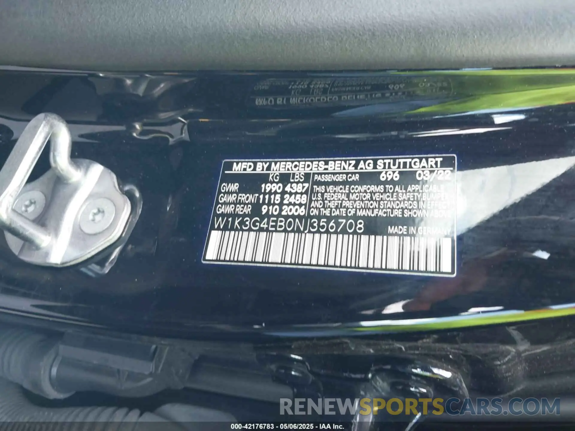 9 Photograph of a damaged car W1K3G4EB0NJ356708 MERCEDES-BENZ A 220 2022