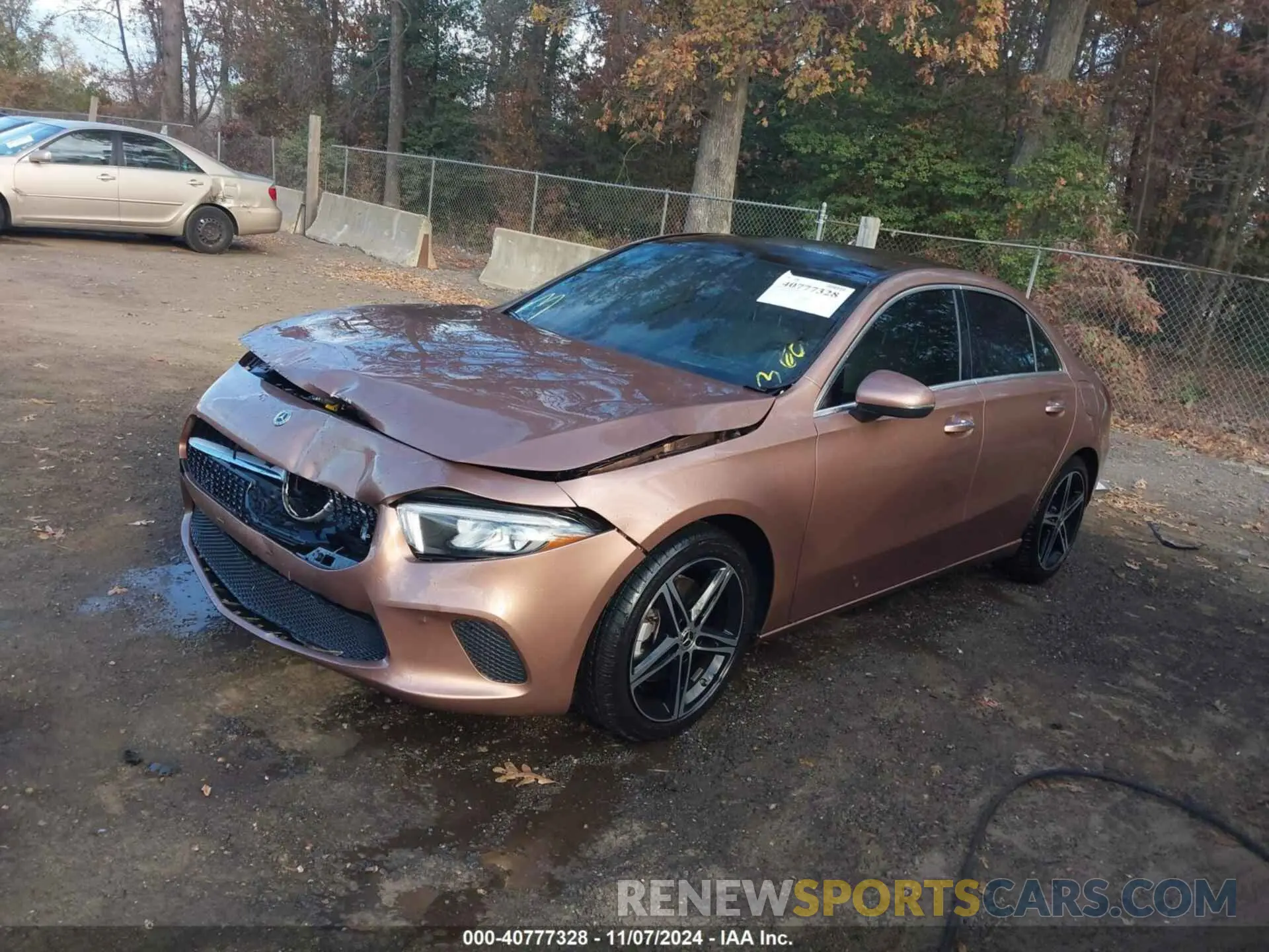 2 Photograph of a damaged car W1K3G4FB9NJ372677 MERCEDES-BENZ A 220 2022
