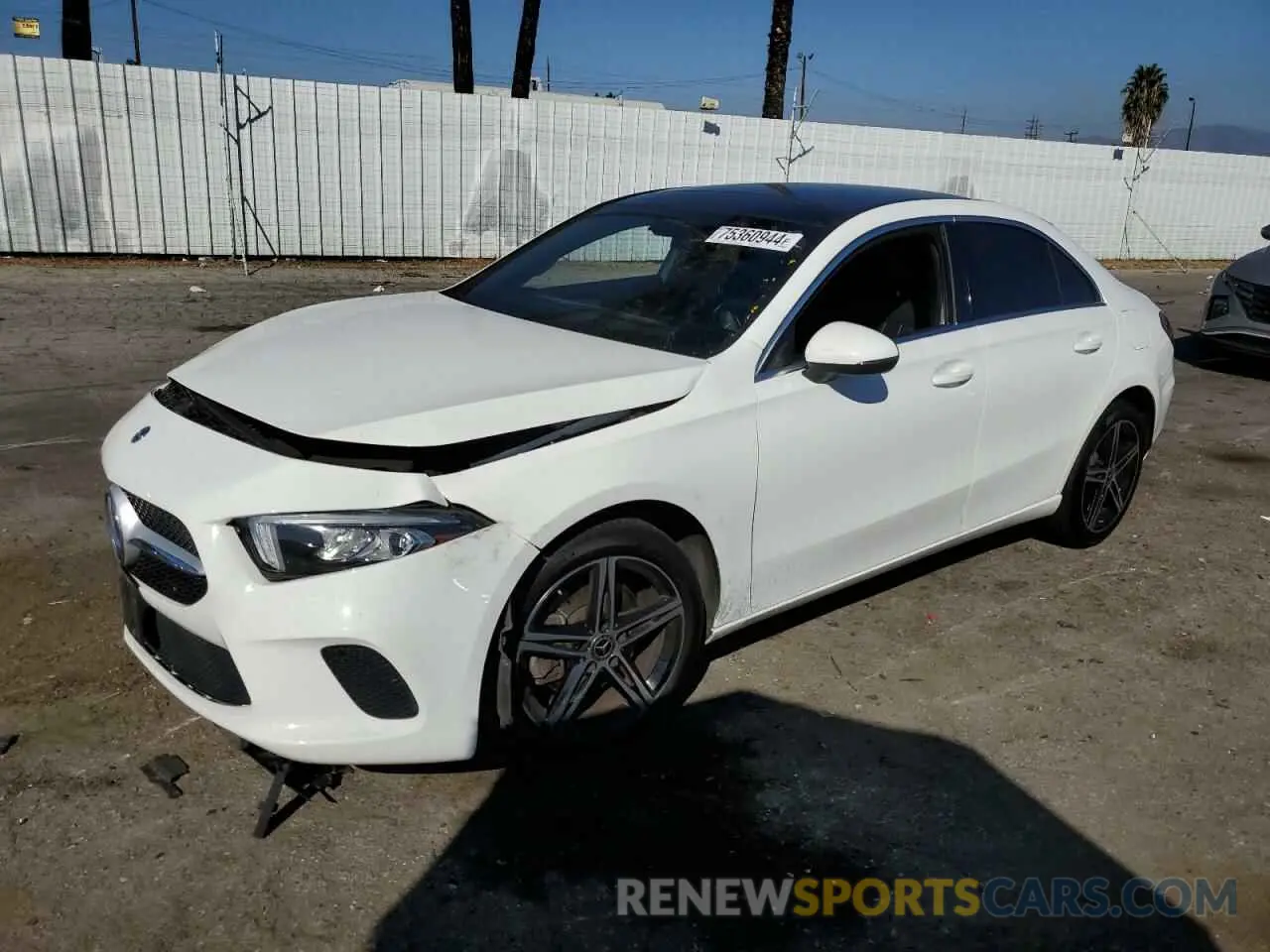 1 Photograph of a damaged car WDD3G4EB3KW029069 MERCEDES-BENZ A-CLASS 2019