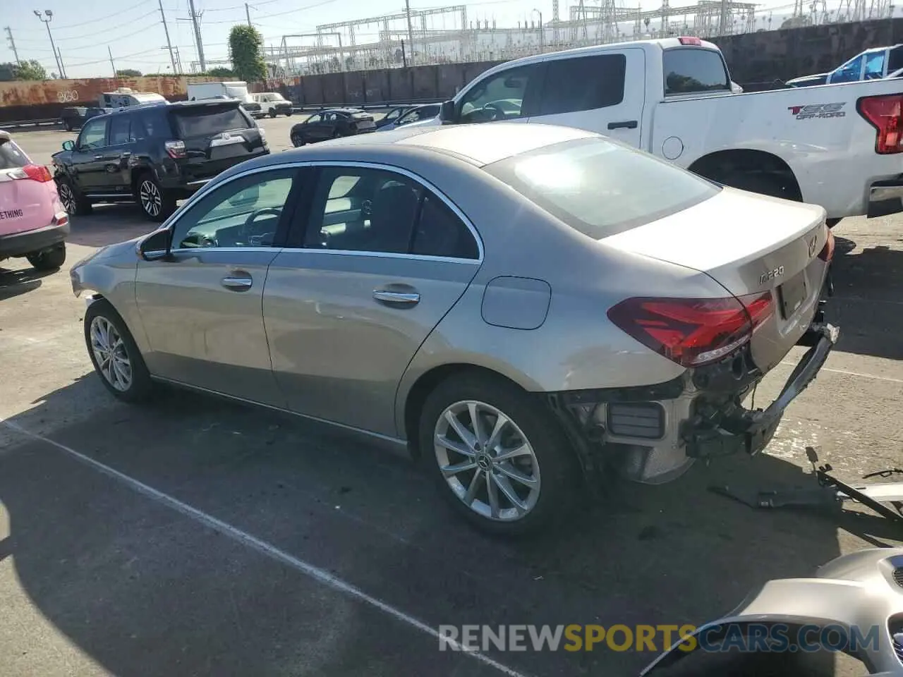 2 Photograph of a damaged car WDD3G4EB4KW023720 MERCEDES-BENZ A-CLASS 2019