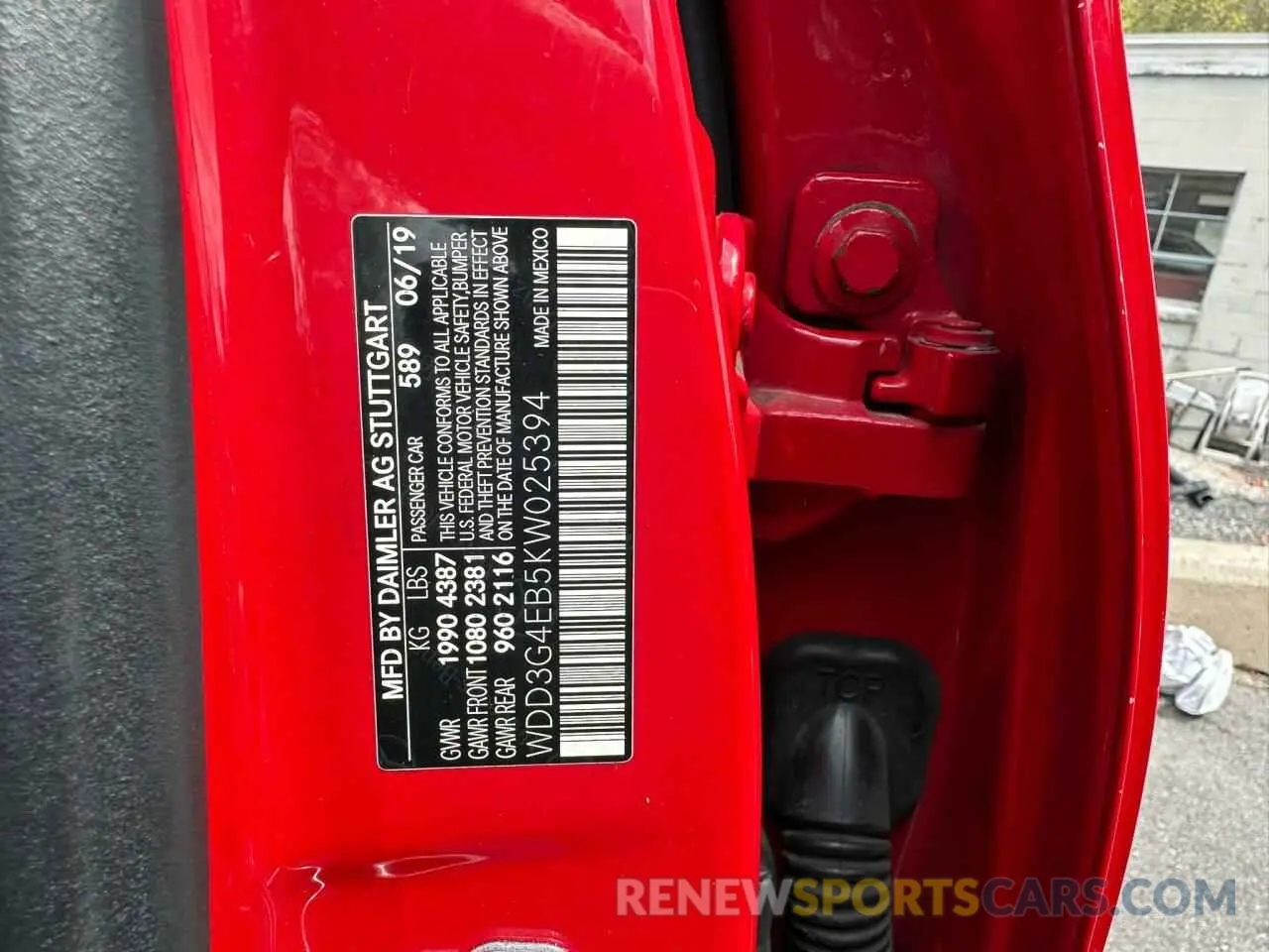 10 Photograph of a damaged car WDD3G4EB5KW025394 MERCEDES-BENZ A-CLASS 2019