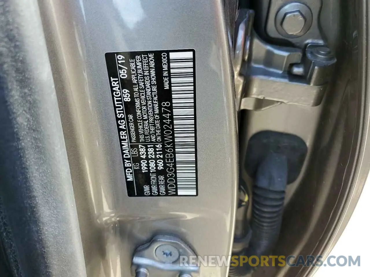 13 Photograph of a damaged car WDD3G4EB6KW024478 MERCEDES-BENZ A-CLASS 2019