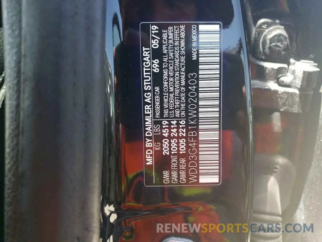 12 Photograph of a damaged car WDD3G4FB1KW020403 MERCEDES-BENZ A-CLASS 2019