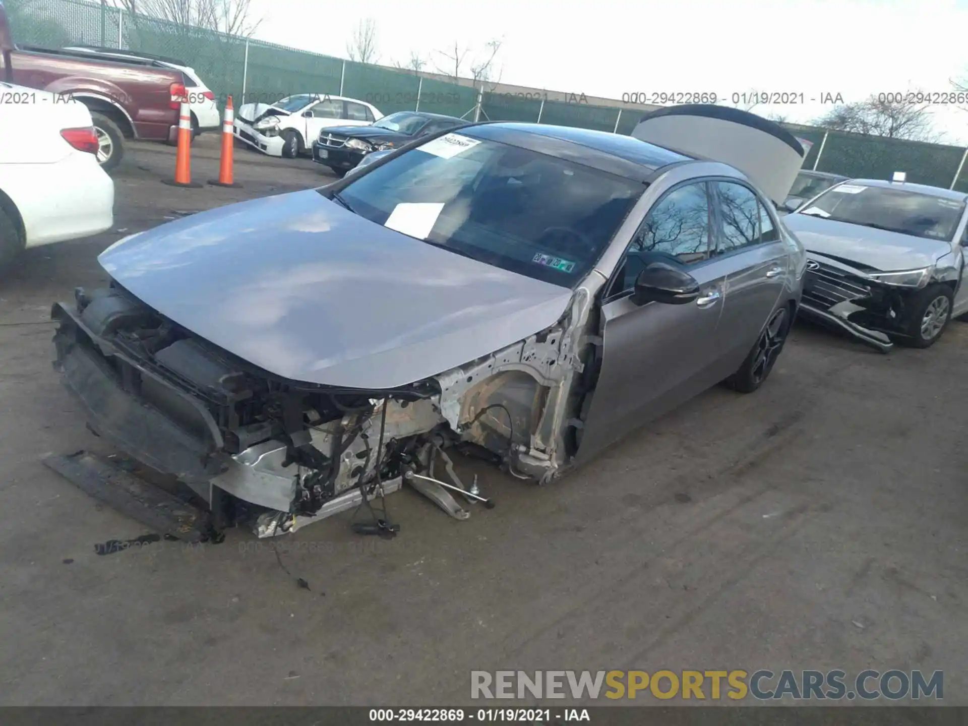 2 Photograph of a damaged car WDD3G4FB3KW019818 MERCEDES-BENZ A-CLASS 2019