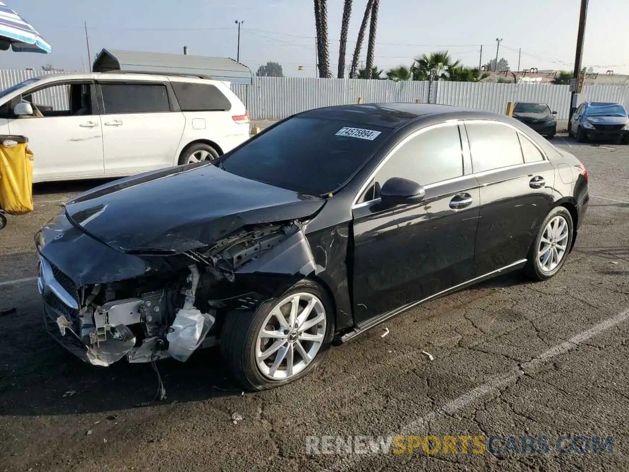 1 Photograph of a damaged car W1K3G4EB2LW043501 MERCEDES-BENZ A-CLASS 2020
