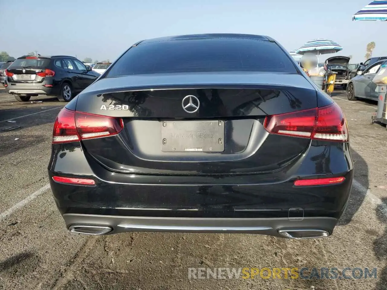 6 Photograph of a damaged car W1K3G4EB2LW043501 MERCEDES-BENZ A-CLASS 2020
