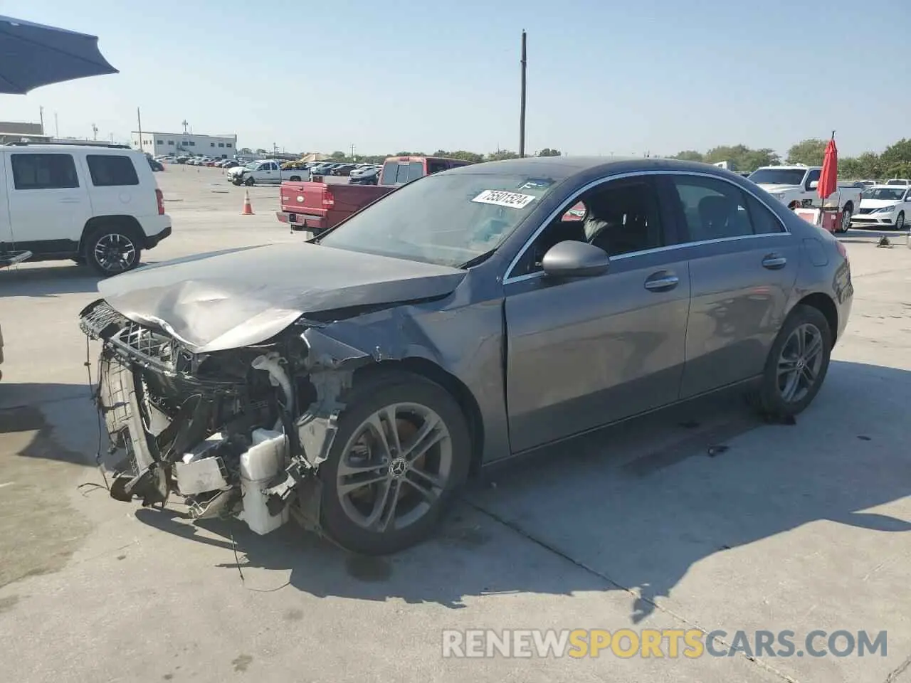 1 Photograph of a damaged car W1K3G4EB4LJ226783 MERCEDES-BENZ A-CLASS 2020