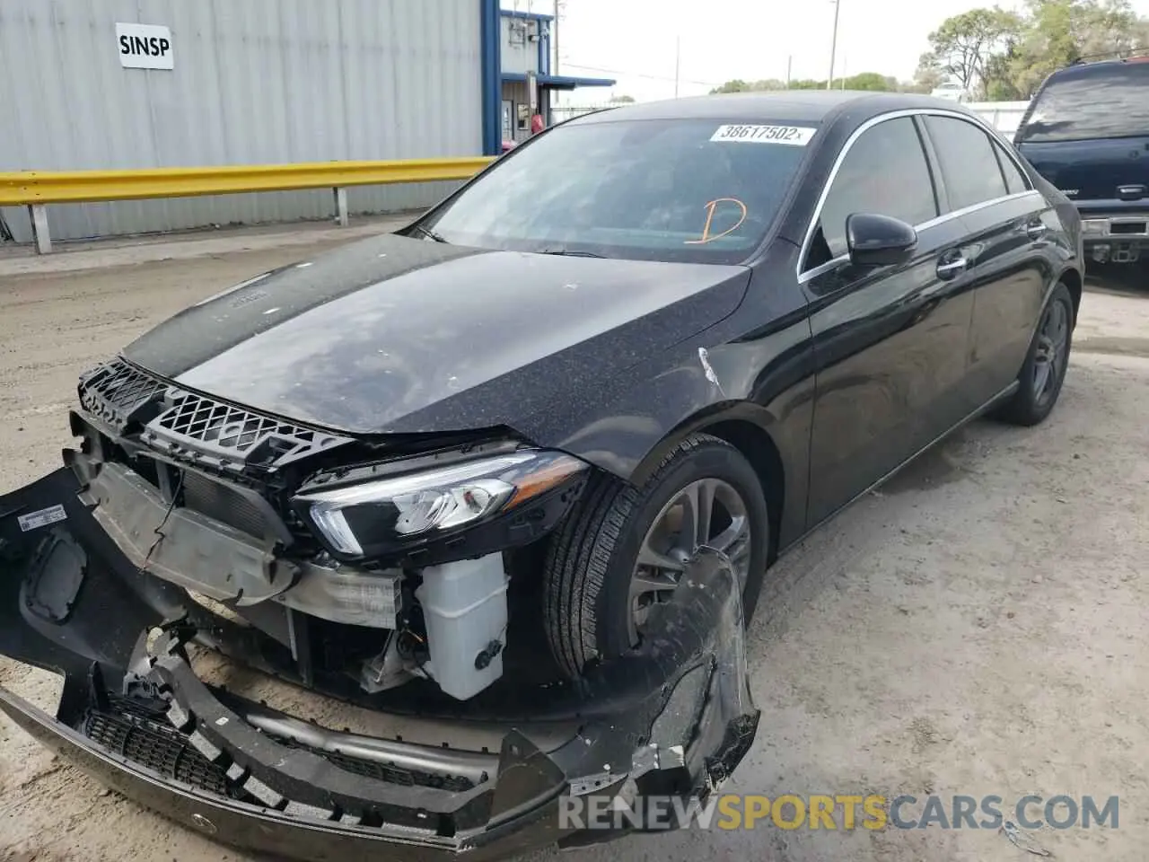 2 Photograph of a damaged car W1K3G4EB6LJ203988 MERCEDES-BENZ A-CLASS 2020