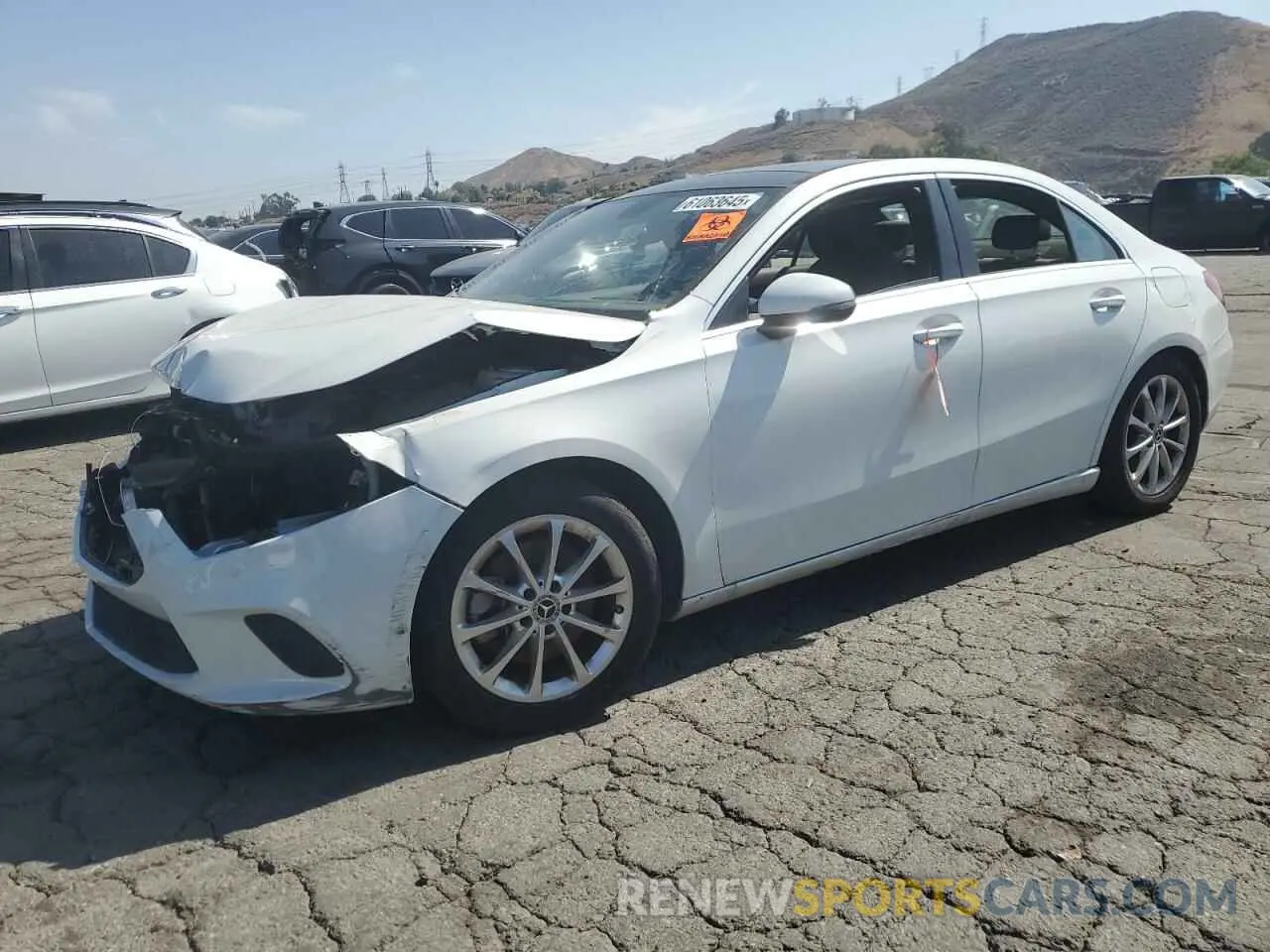 1 Photograph of a damaged car W1K3G4EB6LW043095 MERCEDES-BENZ A-CLASS 2020