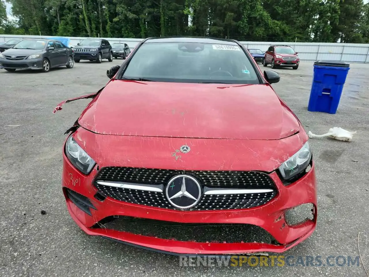 5 Photograph of a damaged car W1K3G4EB9LW045729 MERCEDES-BENZ A-CLASS 2020